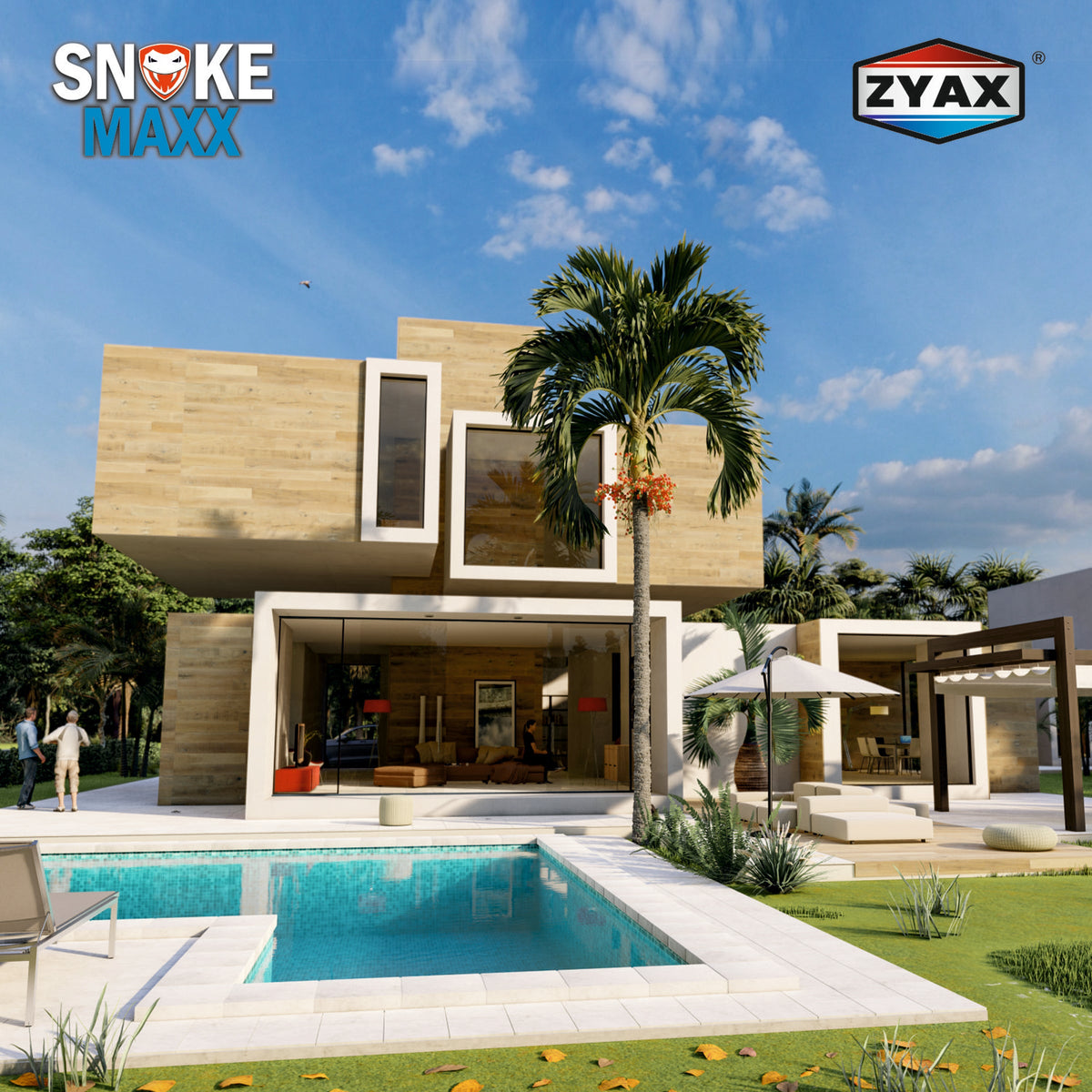 Zyax Snake Maxx snake repellent protecting a home and garden