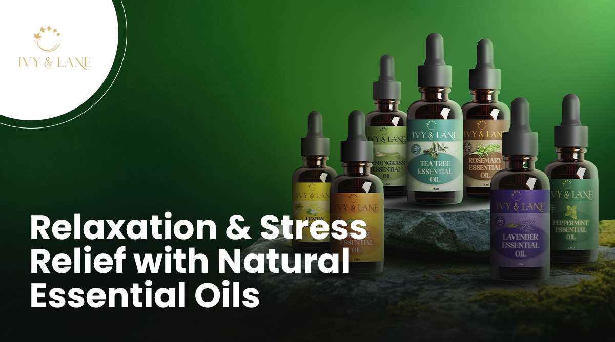 Natural essential oils for stress relief and relaxation