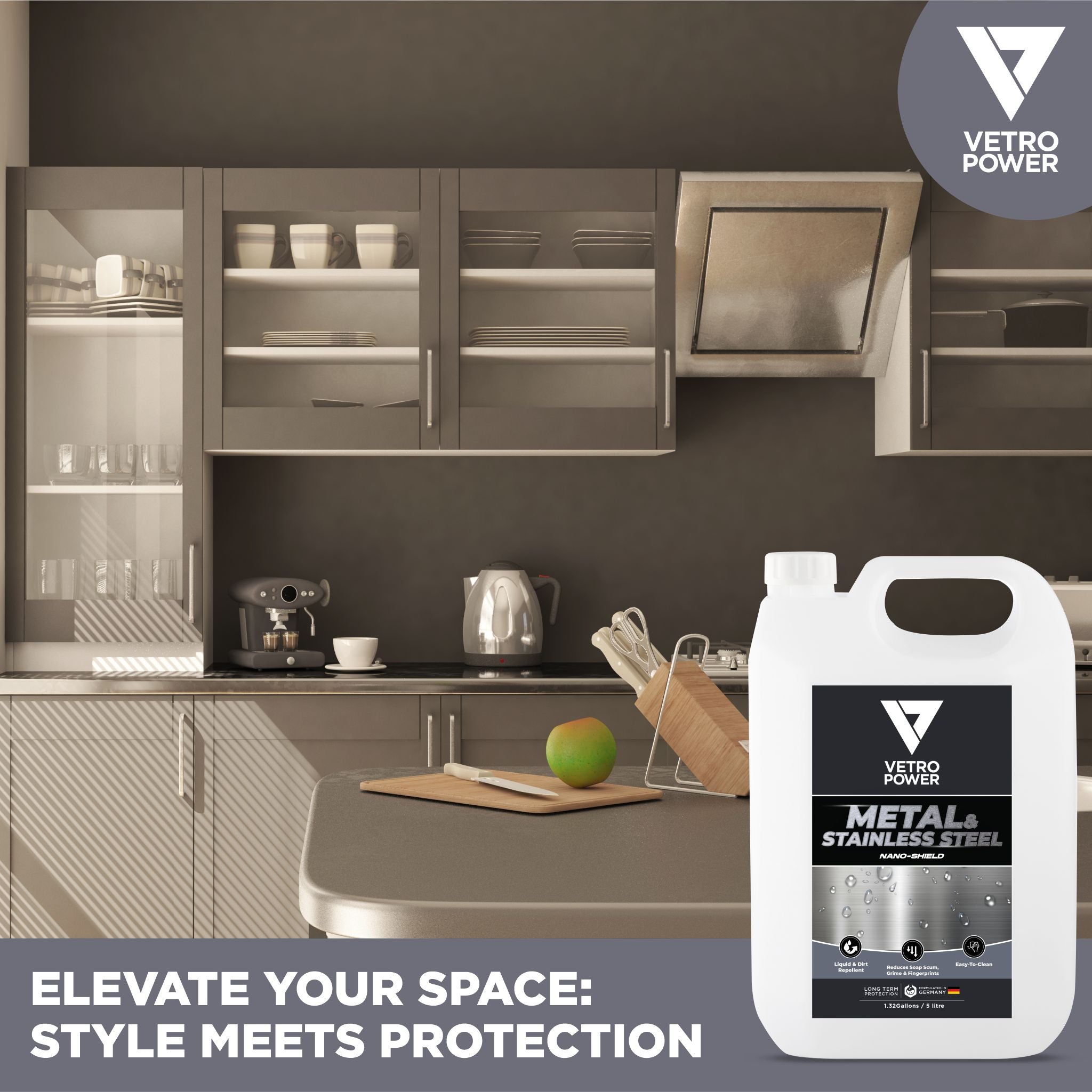 Vetro Power Metal & Stainless Steel Shield