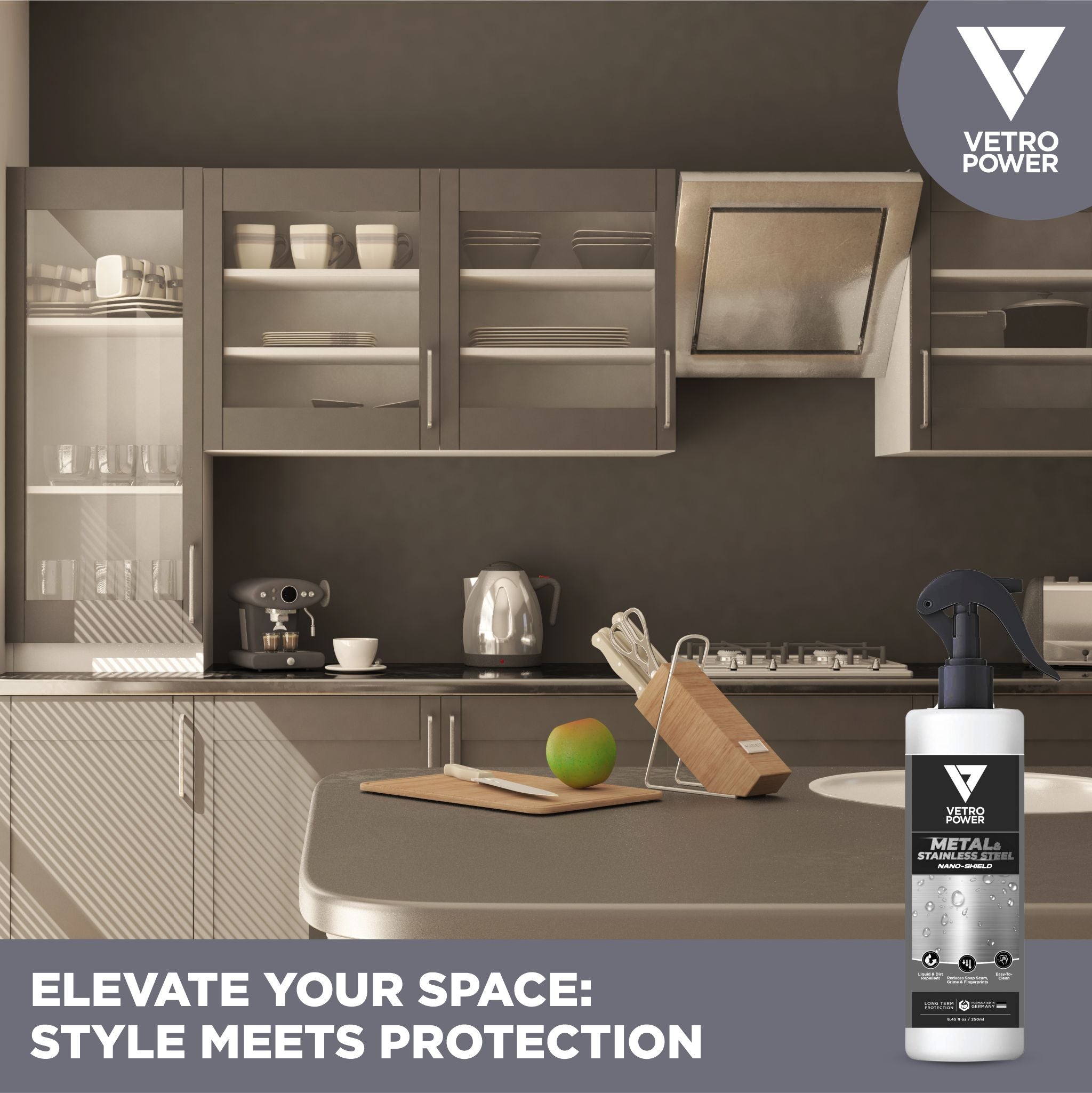 Vetro Power Metal & Stainless Steel Shield