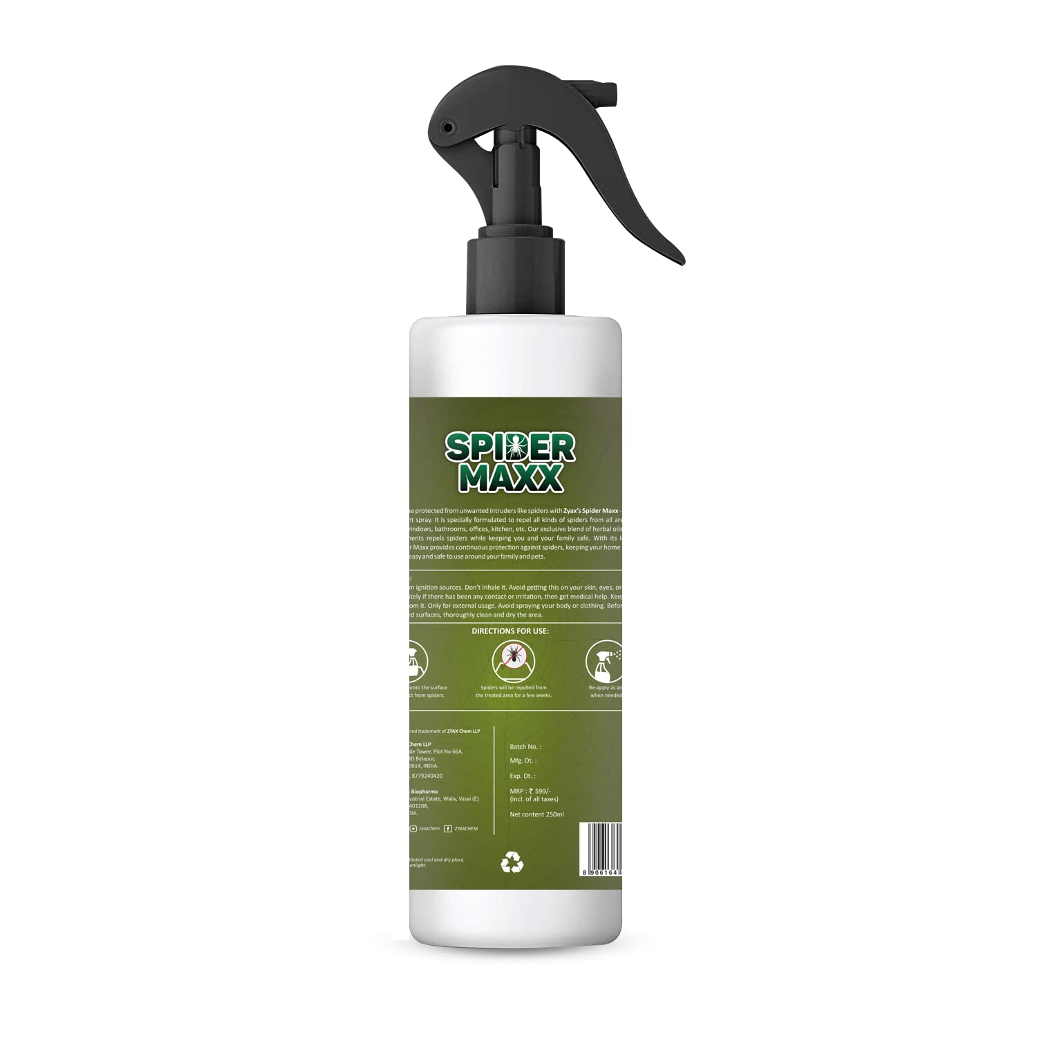 Zyax Spider Maxx - Household Insect Repellent Spray - Zyax.in