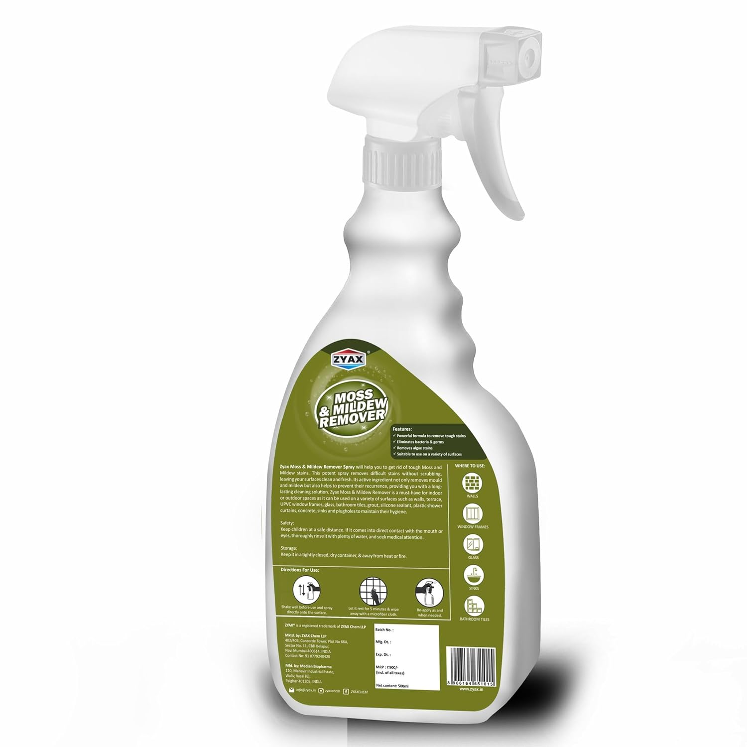 Zyax Moss & Mildew Remover Spray