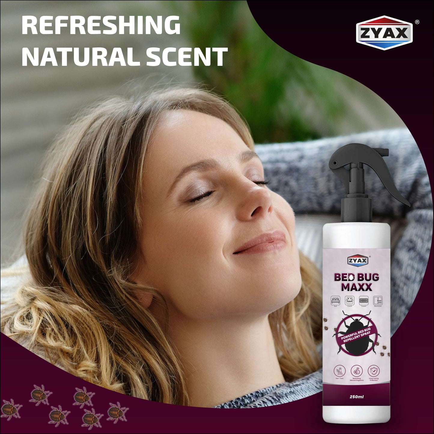 Zyax Bed Bug Maxx - Bed Bug Repellent Spray - Zyax.in