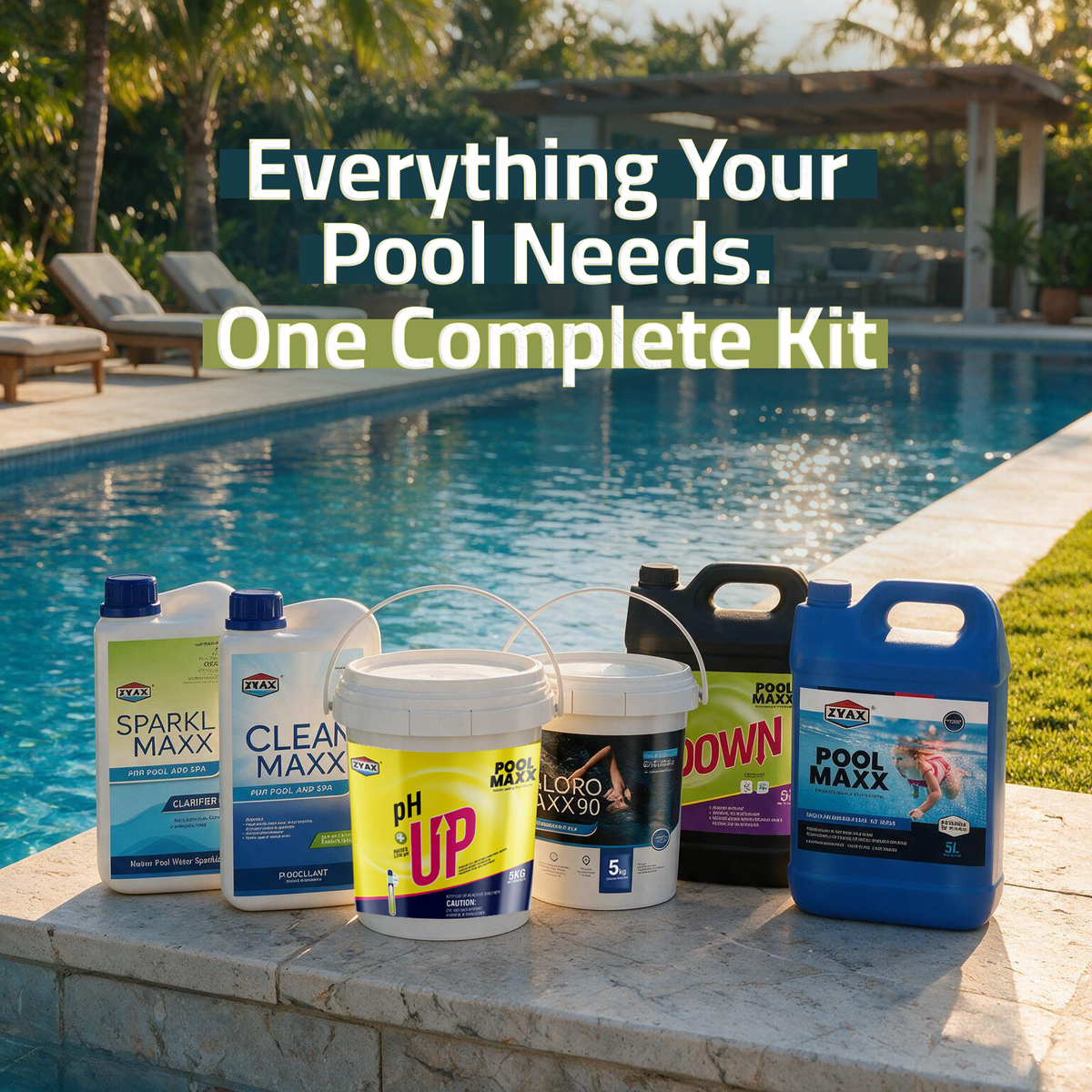 Ultimate Pool Care Kit – Pool Water Treatment Products for Professionals