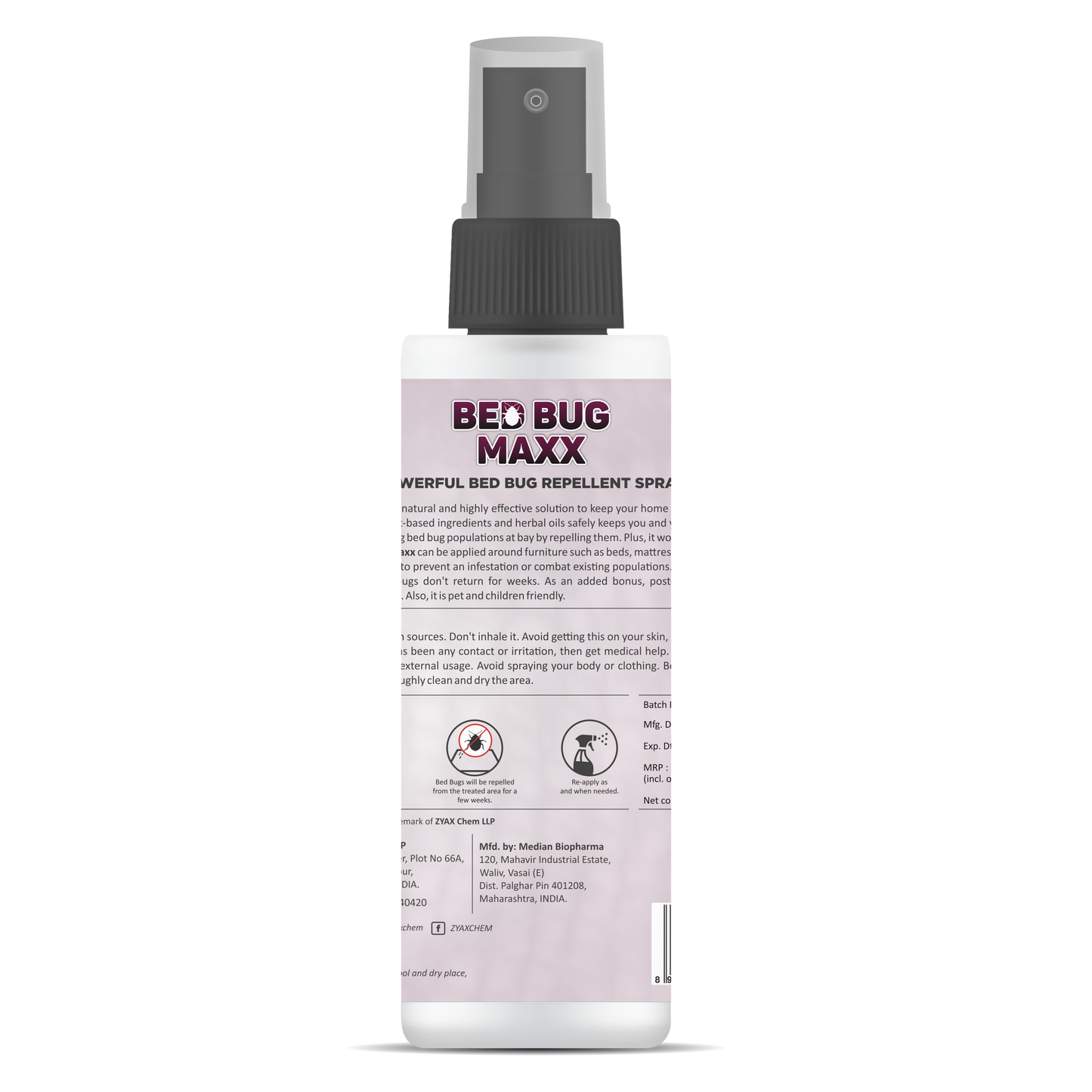Zyax Bed Bug Maxx - Bed Bug Repellent Spray - Zyax.in