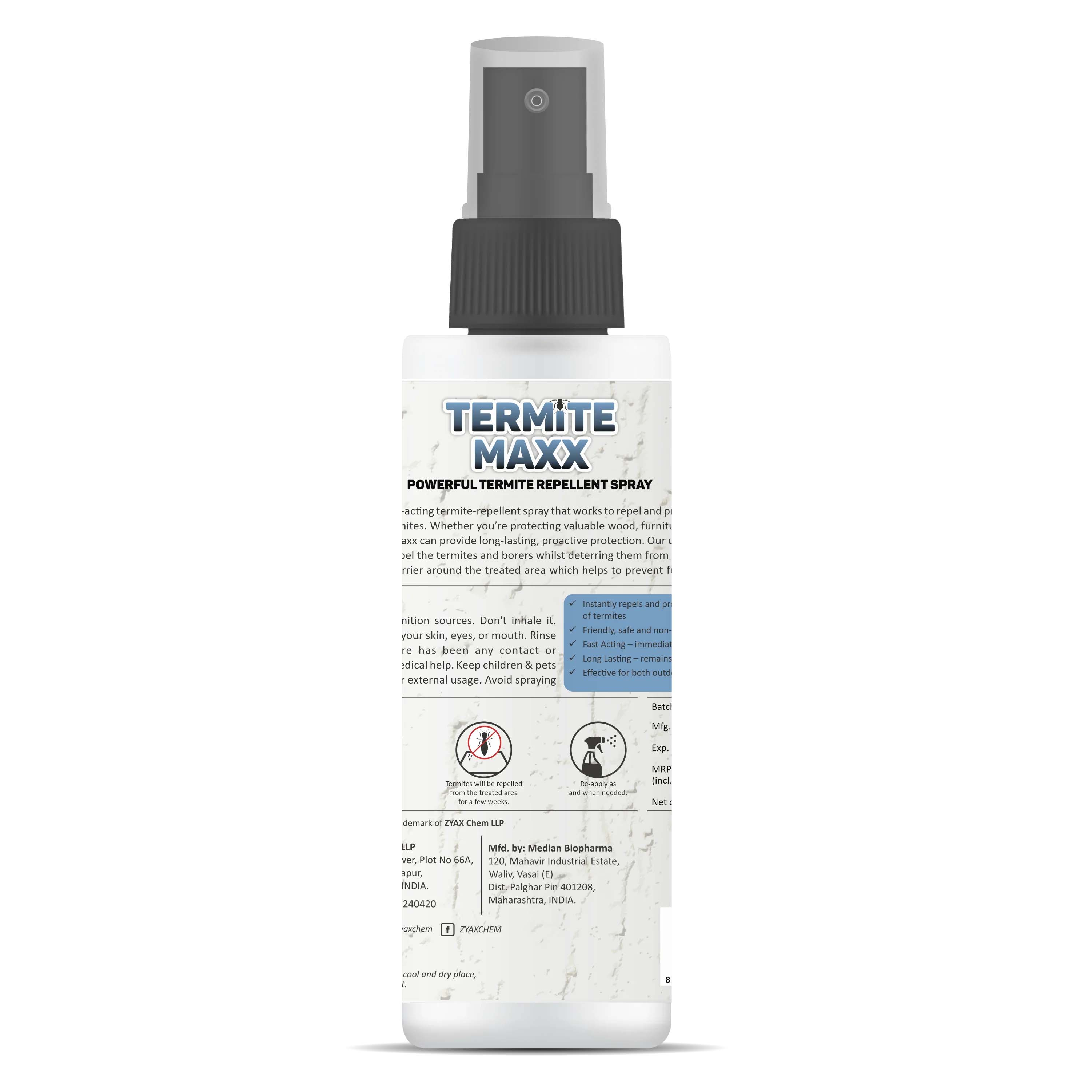 Zyax Termite Maxx - Non-Toxic Termite Repellent Spray - Zyax.in