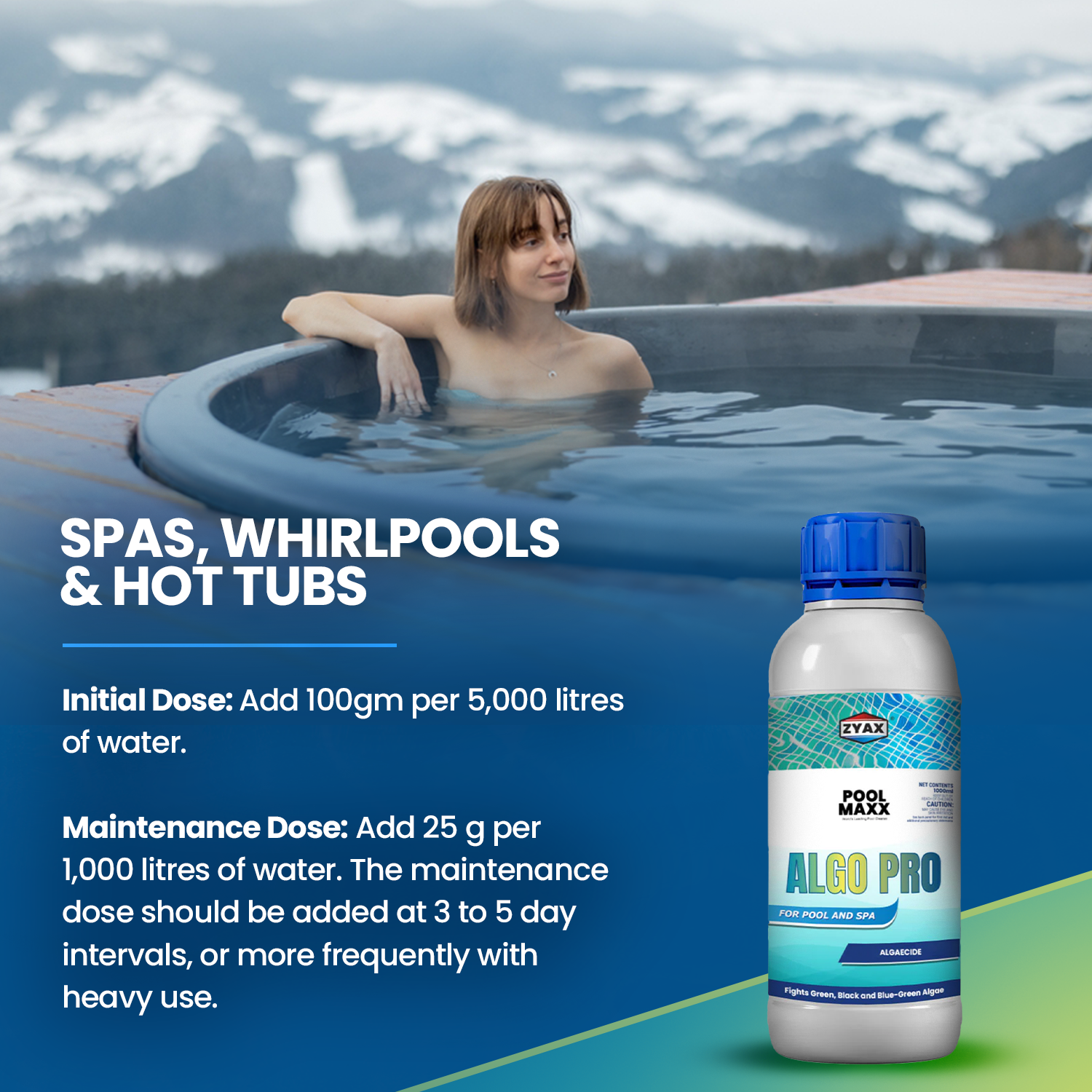 How to use Pool Maxx Algo Pro for spas, whirlpools and hot tubs
