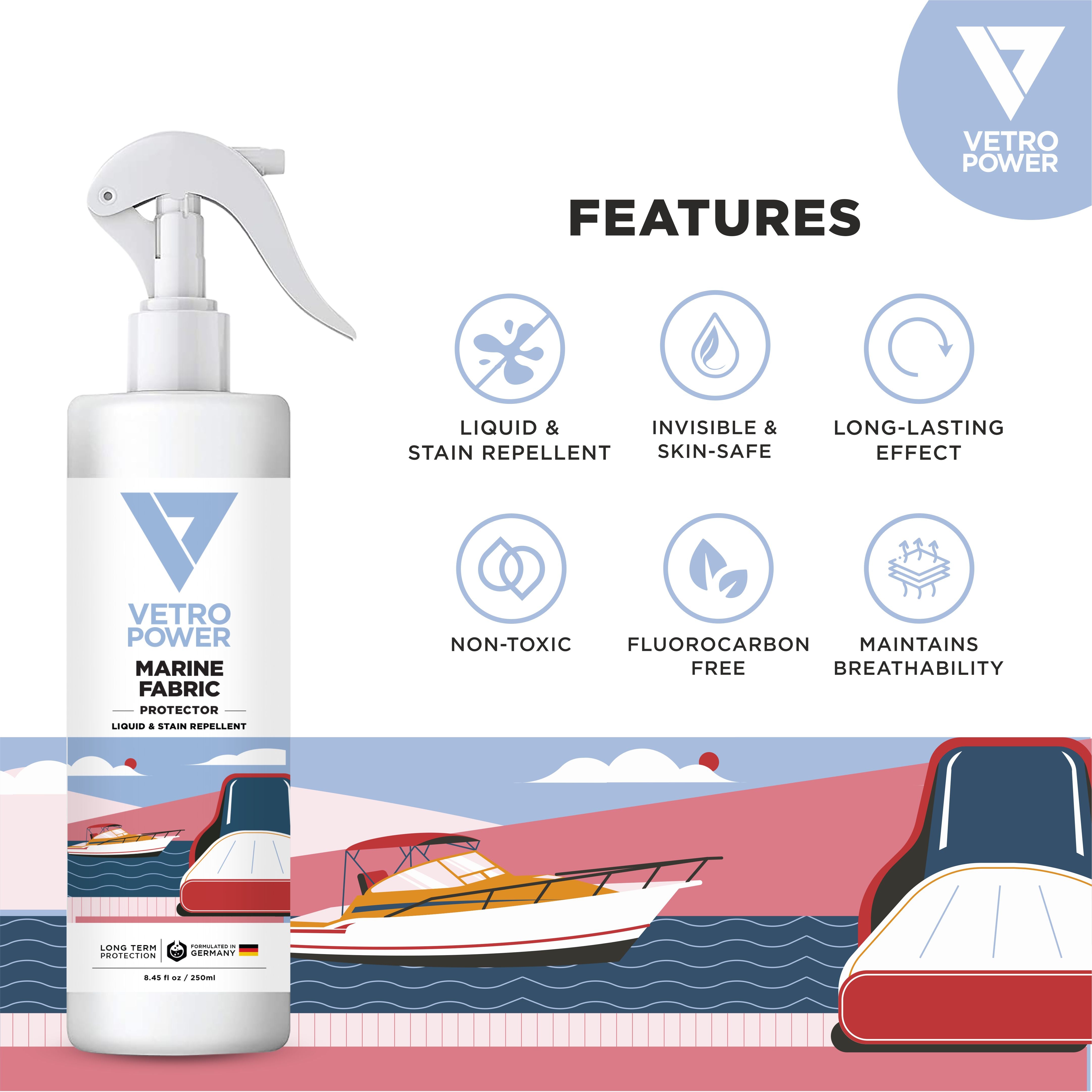 Vetro Power Marine Fabric Protector