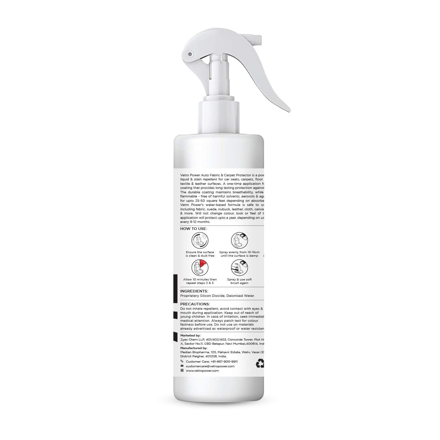 Vetro Power Auto Fabric & Carpet Protector