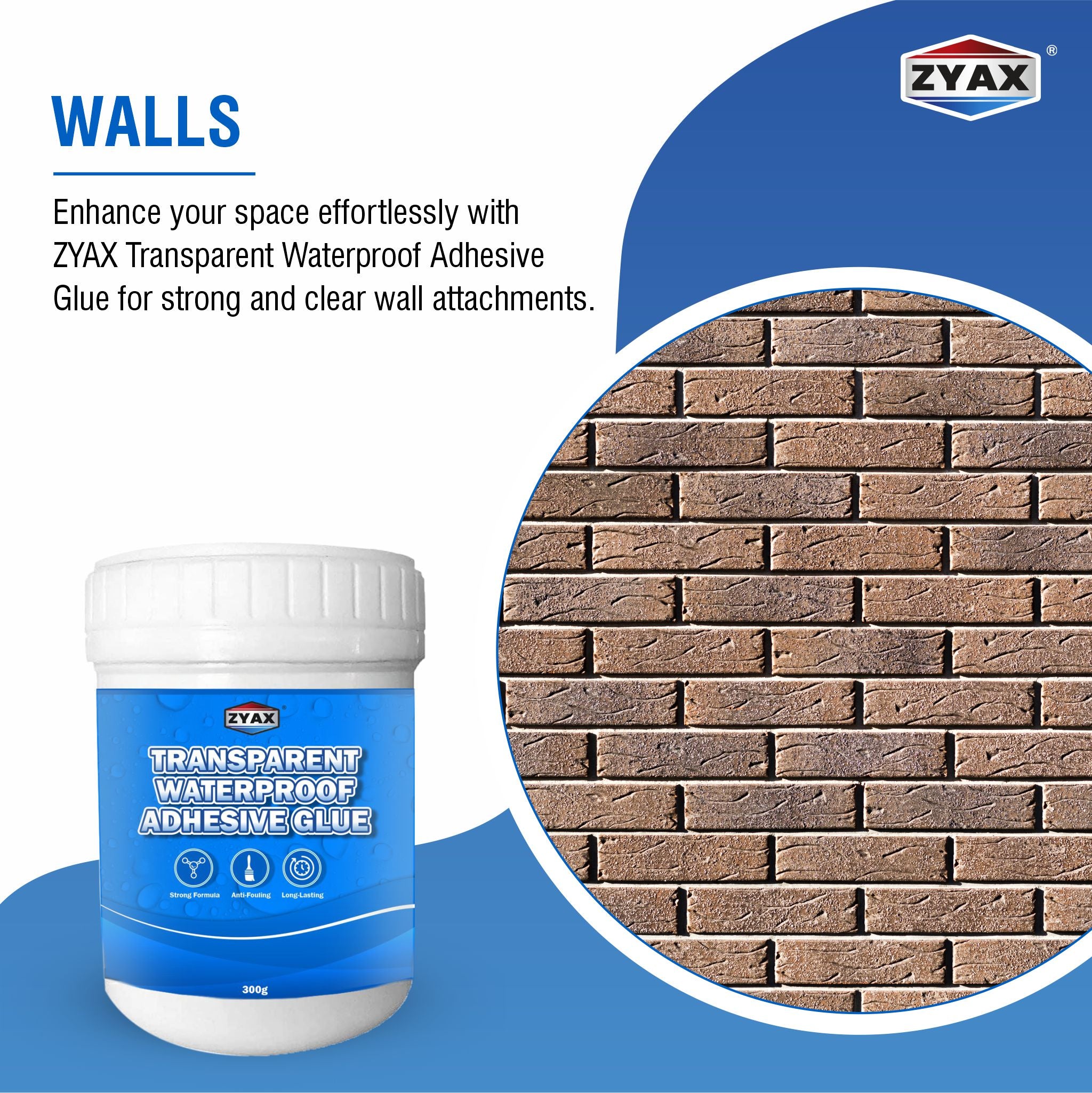 Zyax Transparent Waterproof Adhesive Glue