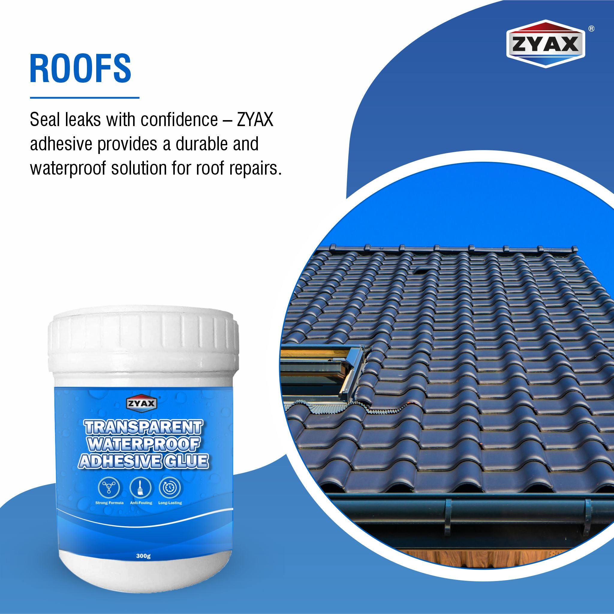 Zyax Transparent Waterproof Adhesive Glue