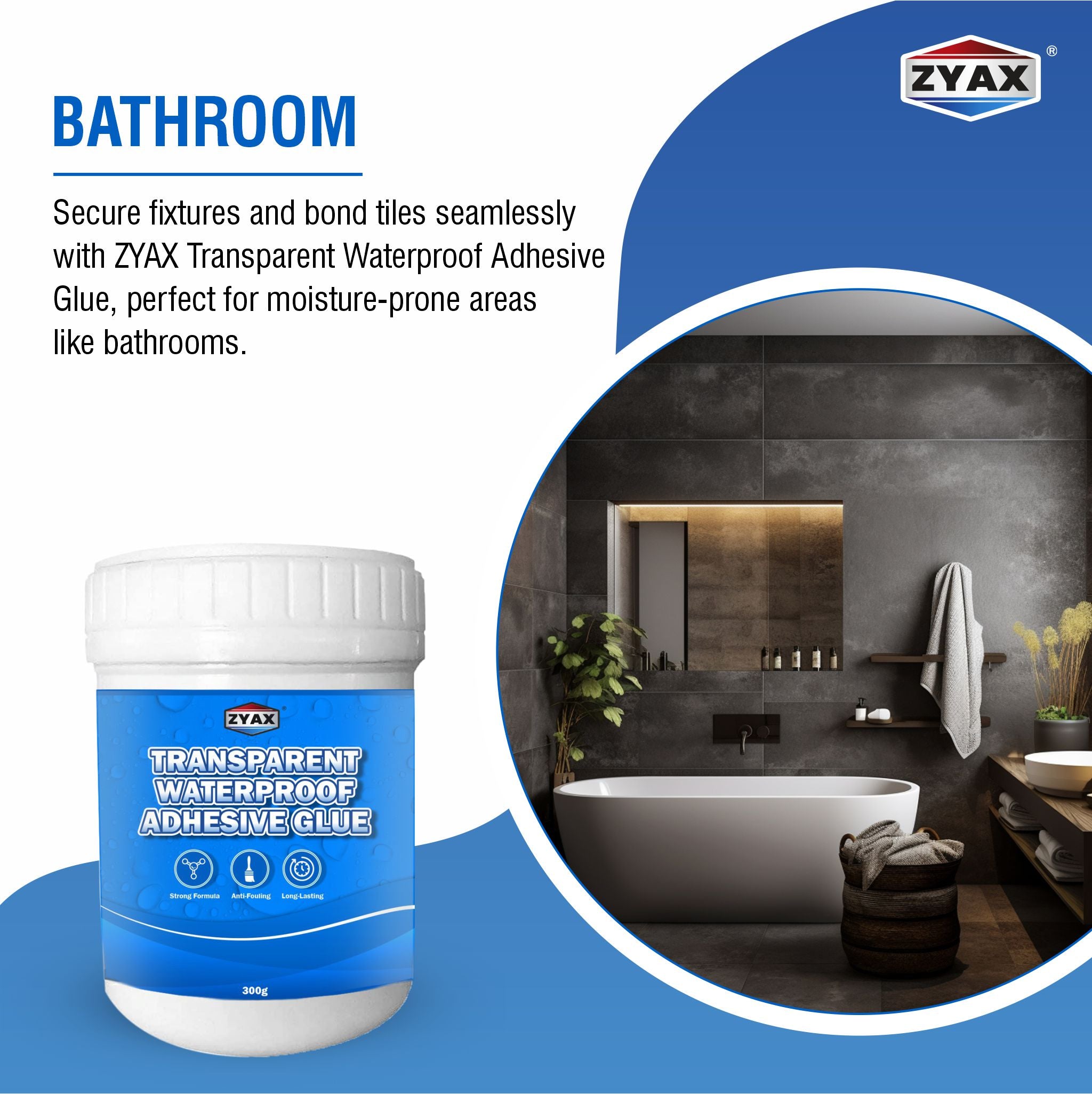 Zyax Transparent Waterproof Adhesive Glue