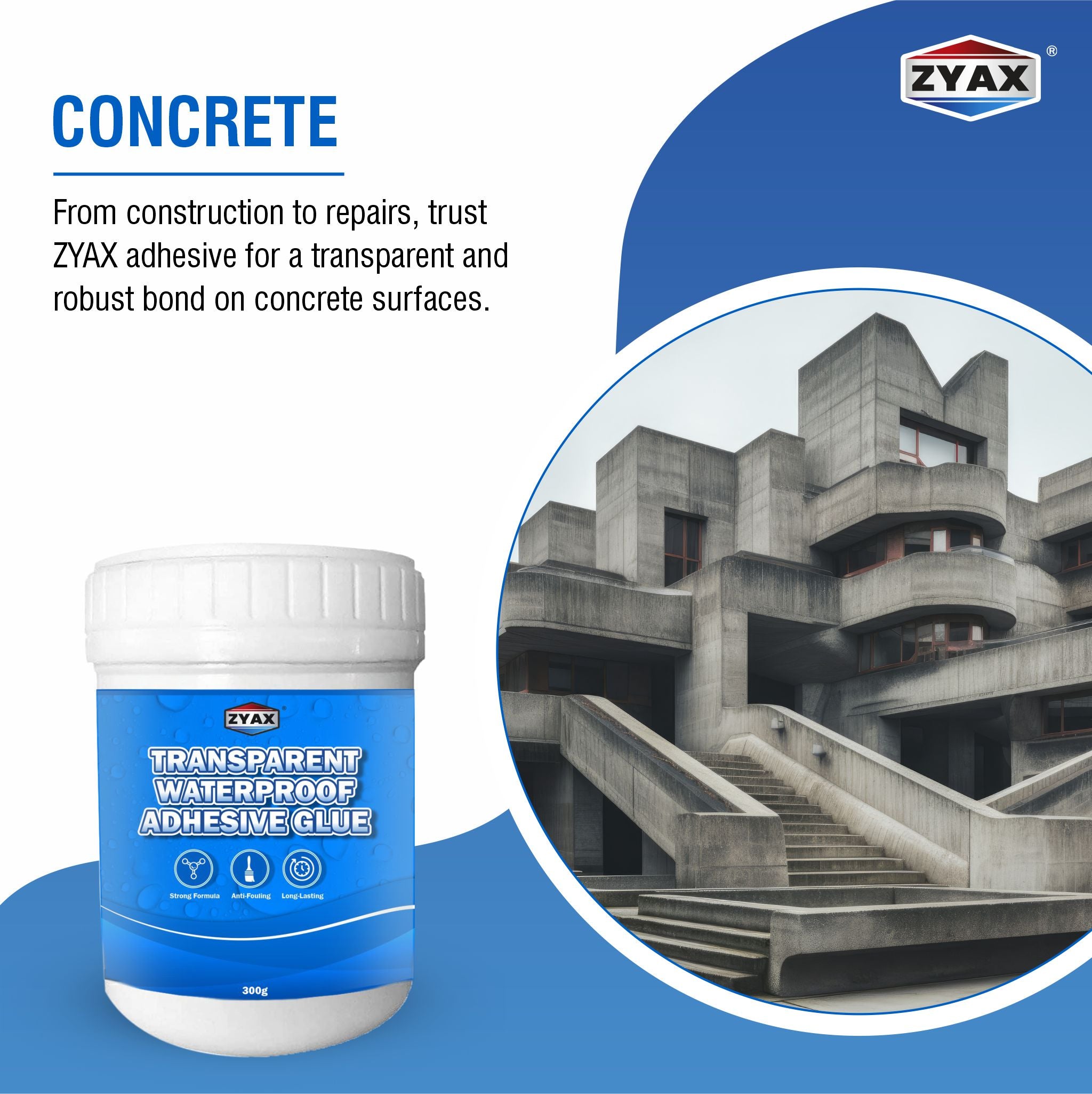 Zyax Transparent Waterproof Adhesive Glue