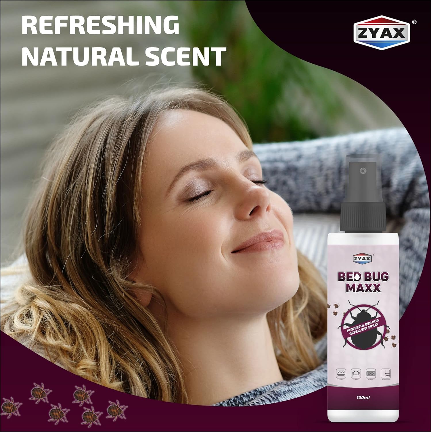 Zyax Bed Bug Maxx Bed Bug Repellent Spray