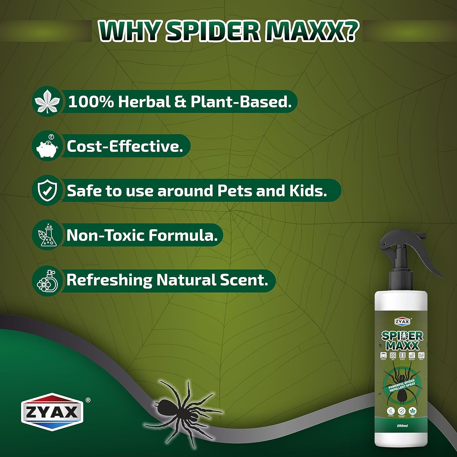 Zyax Spider Maxx Spider Repellent Spray