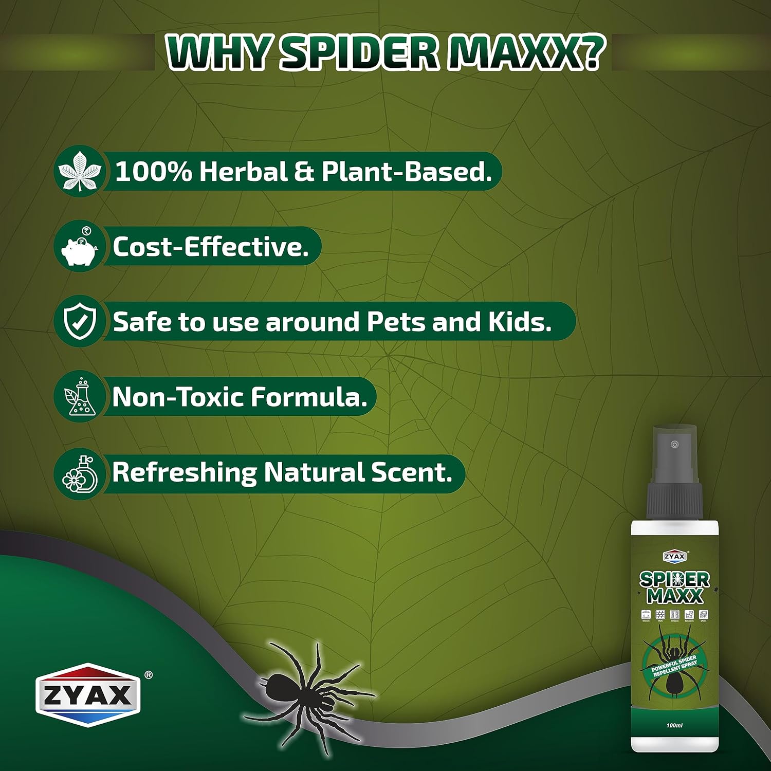 Zyax Spider Maxx Spider Repellent Spray