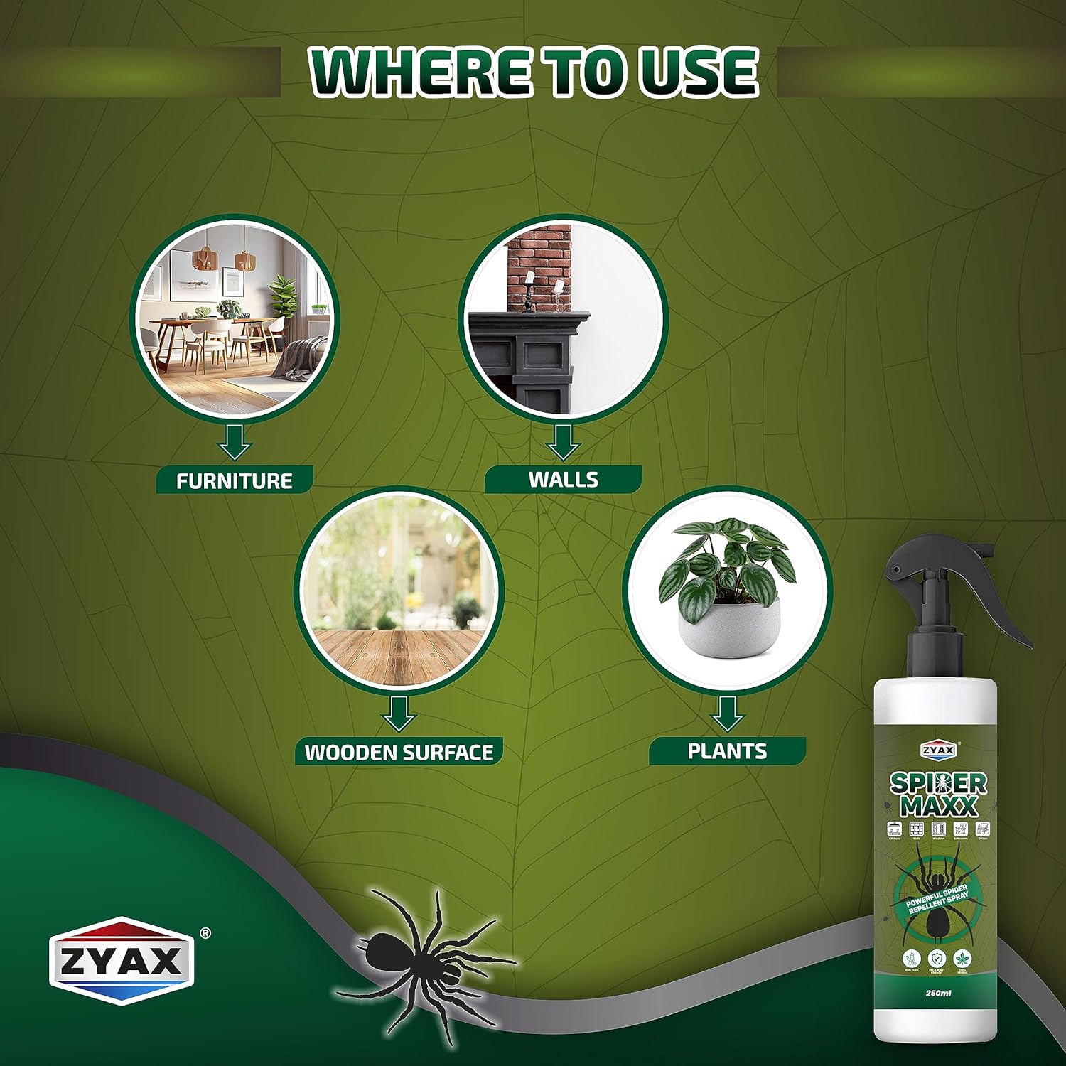 Zyax Spider Maxx Spider Repellent Spray
