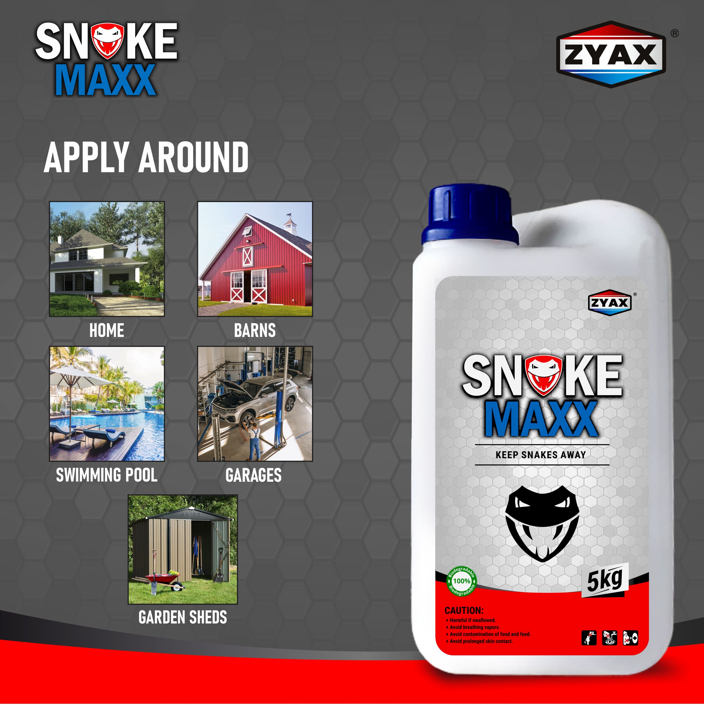 Zyax Snake Maxx - Non Toxic Snake Repellent - Zyax.in