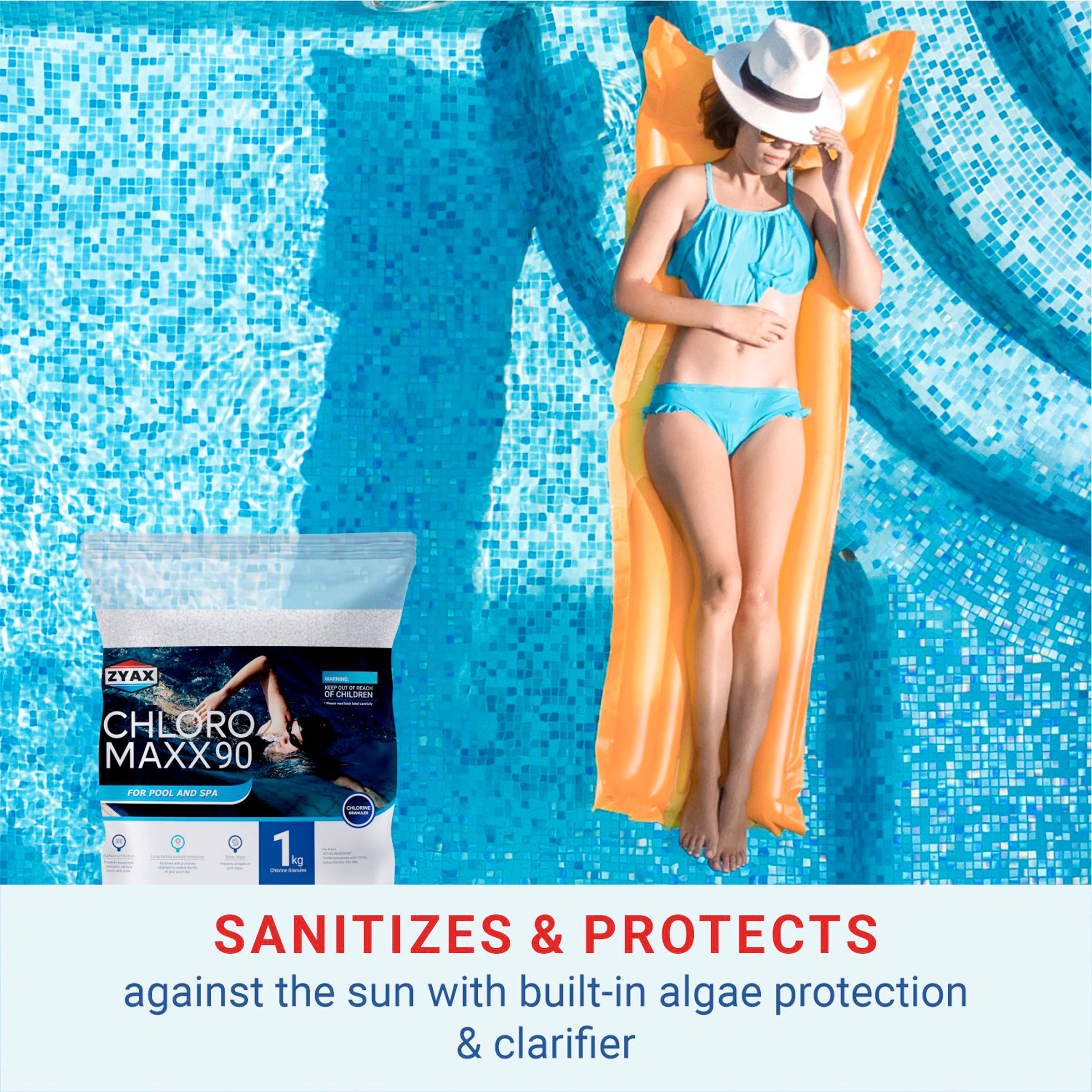 Zyax Chloro MAXX 90 - Chlorine Granules - Zyax.in