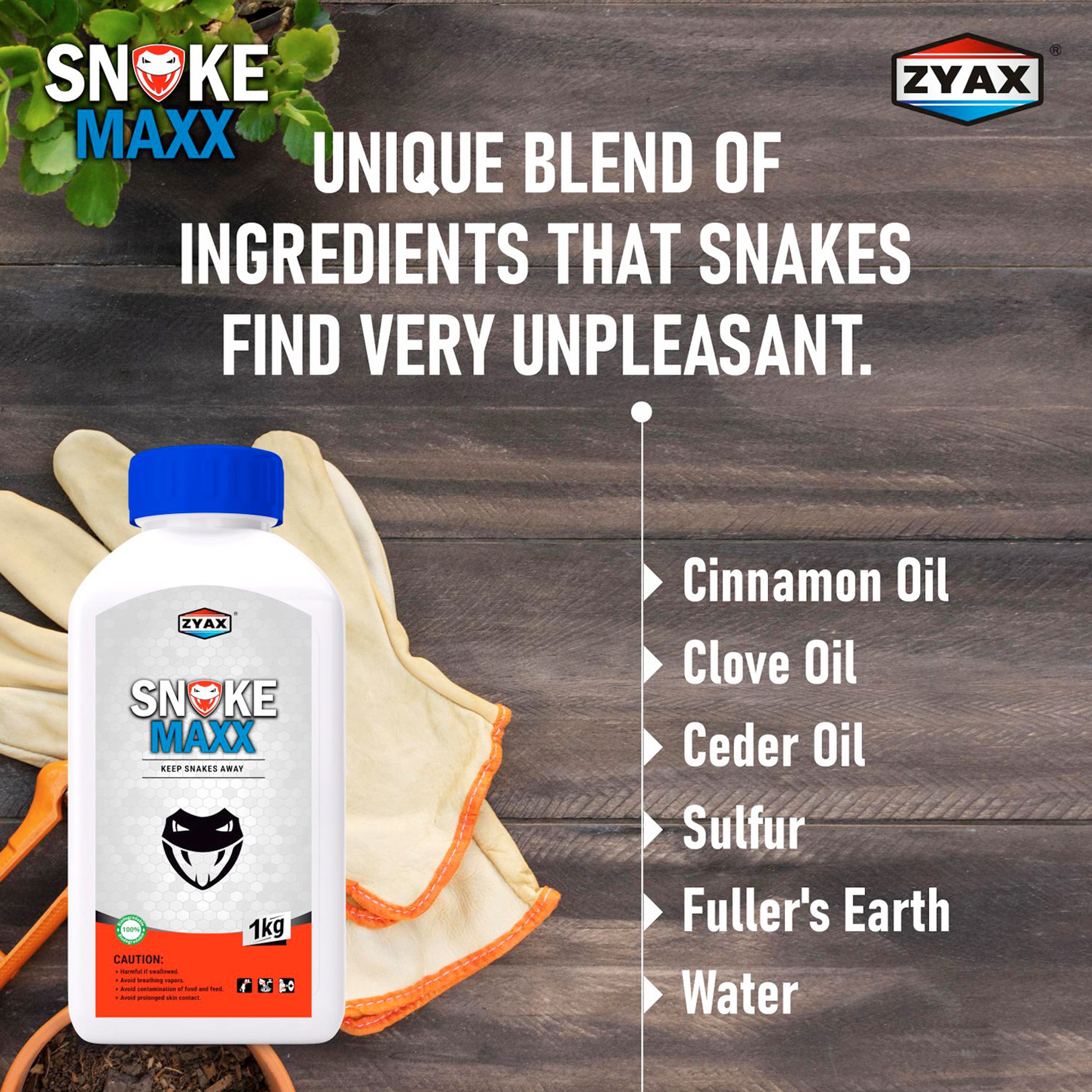 Zyax Snake Maxx - Non Toxic Snake Repellent - Zyax.in