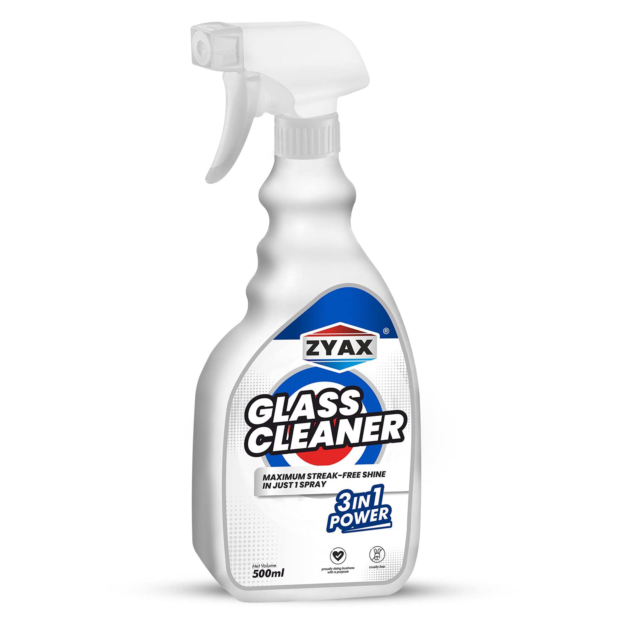 Zyax 3-in-1 Glass Cleaner - 500ml - Zyax.in