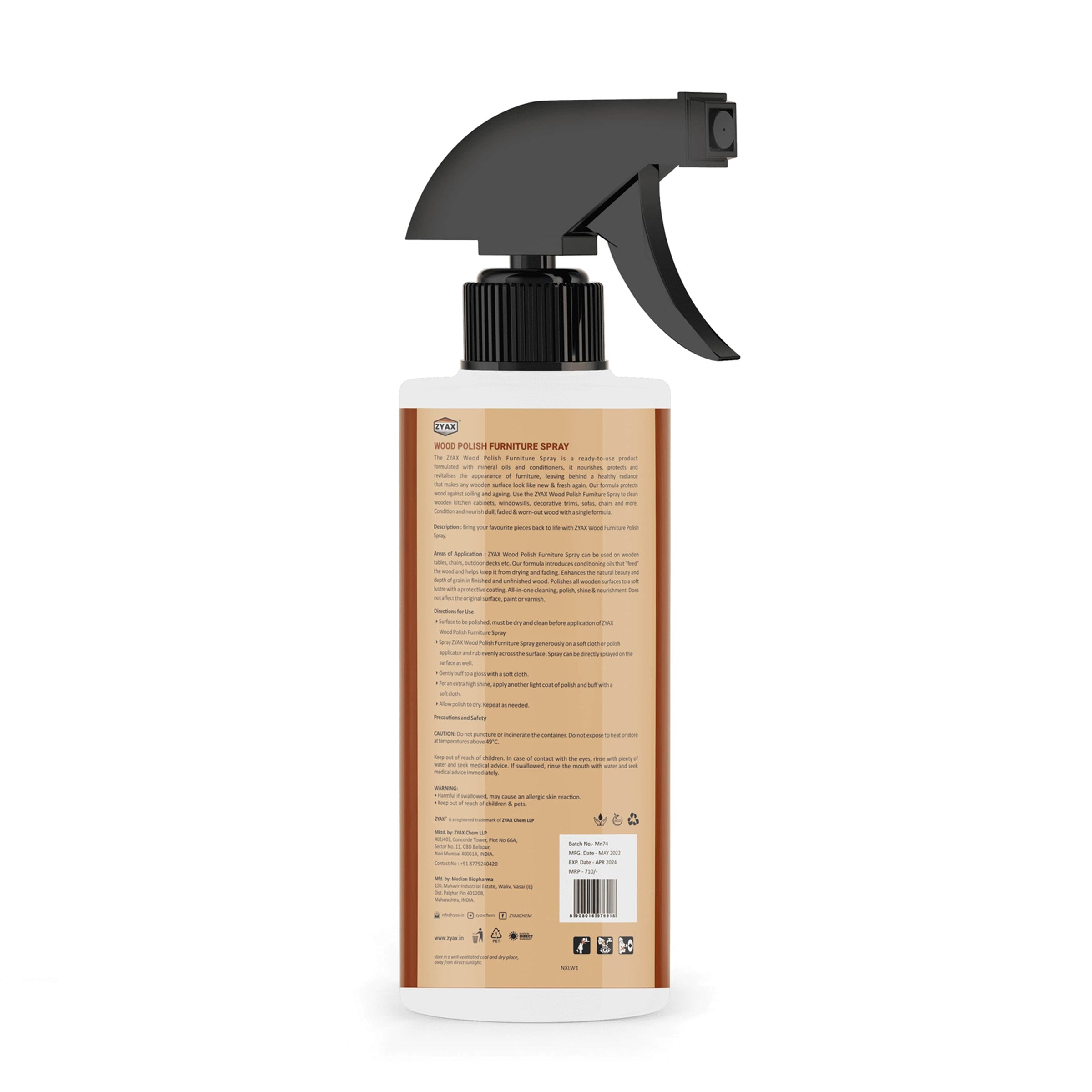 Zyax Wood Furniture Polish Spray - Zyax.in