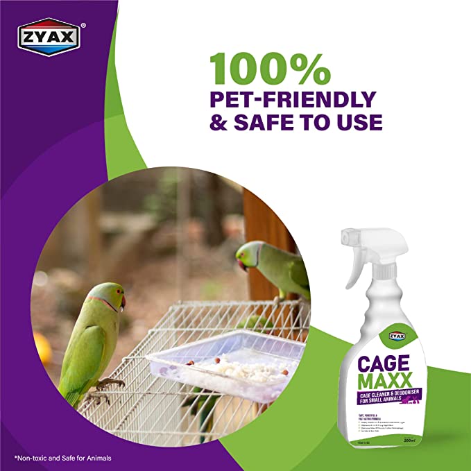 Zyax Cage Maxx Pet Cage Cleaner 500ml - Zyax.in