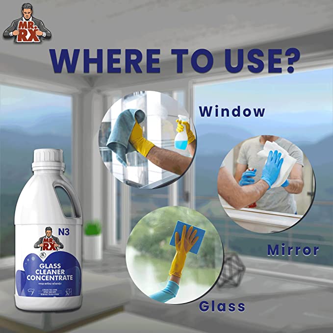 Mr. RX N3 Glass Cleaner Concentrate - Zyax.in