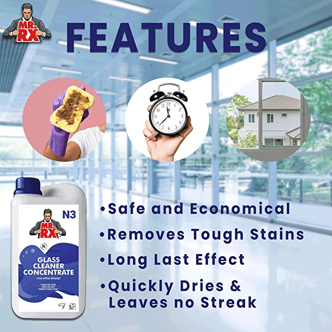 Mr. RX N3 Glass Cleaner Concentrate - Zyax.in