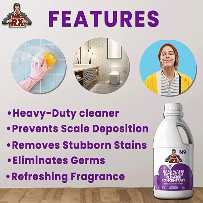 Mr. RX N9 Hard Water Bathroom Cleaner Concentrate - Zyax.in