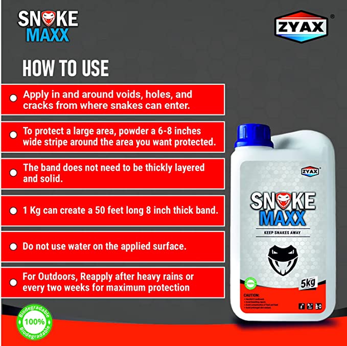 Zyax Snake Maxx - Non Toxic Snake Repellent - Zyax.in
