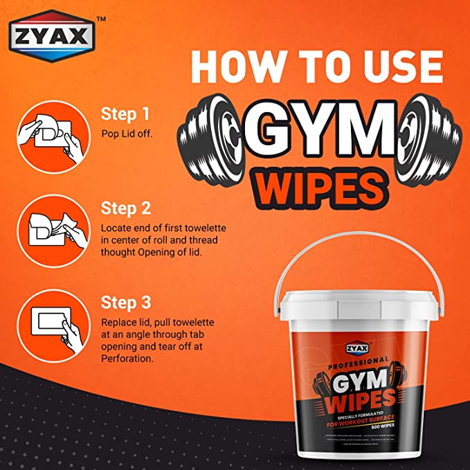 Zyax Hygienic Gym Wipes - Zyax.in