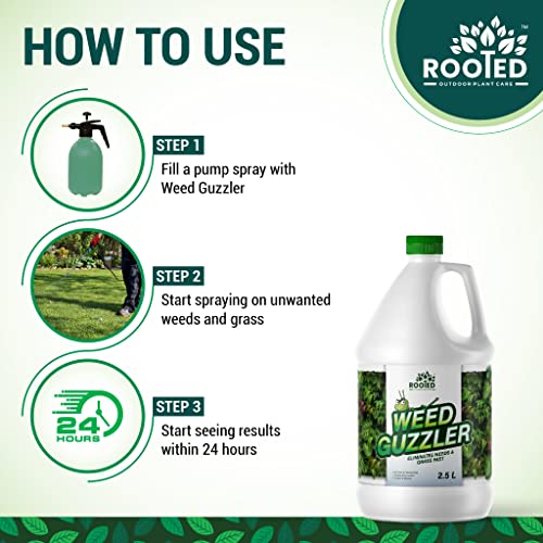 Rooted Weed Guzzler 2.5 Litres - Weed Killer - Zyax.in