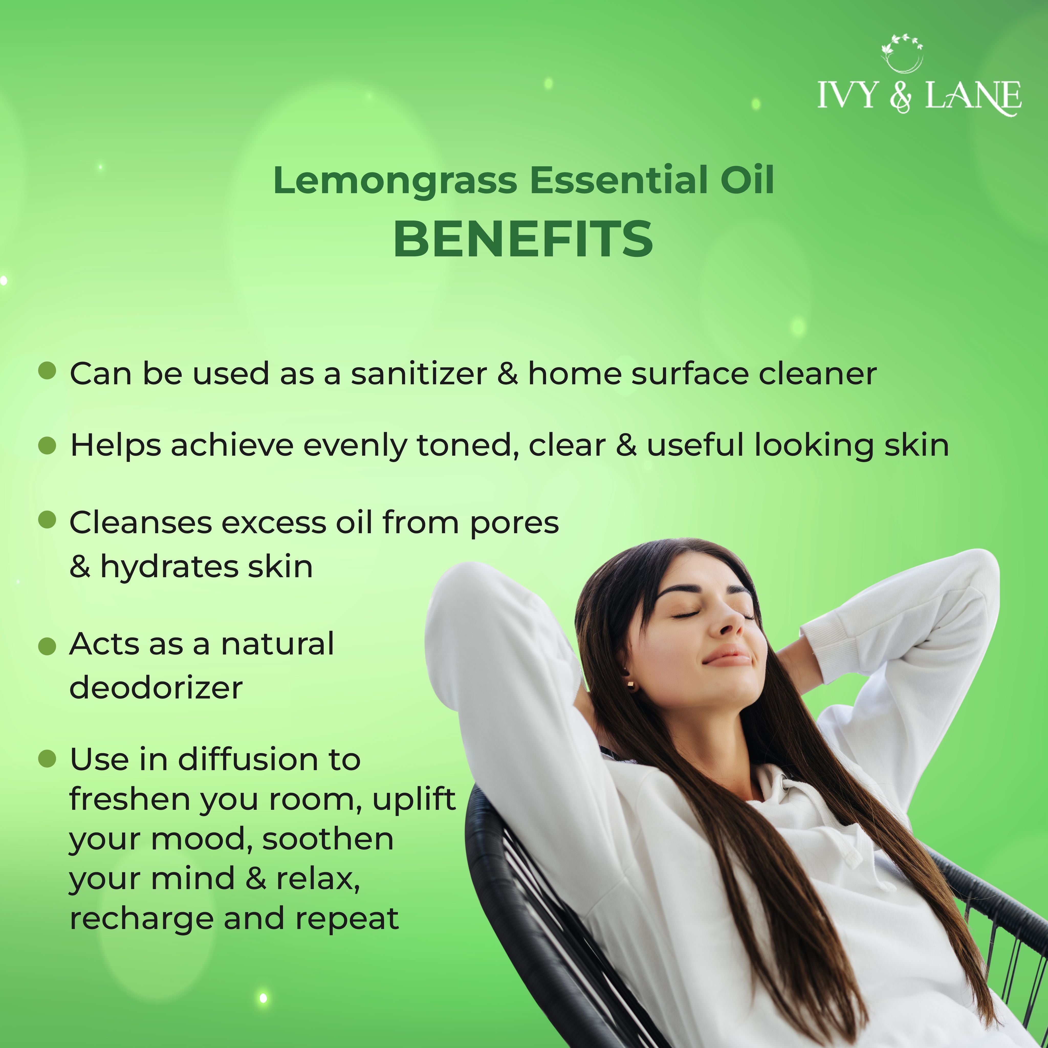 Ivy & Lane Lemon Grass Essential Oil