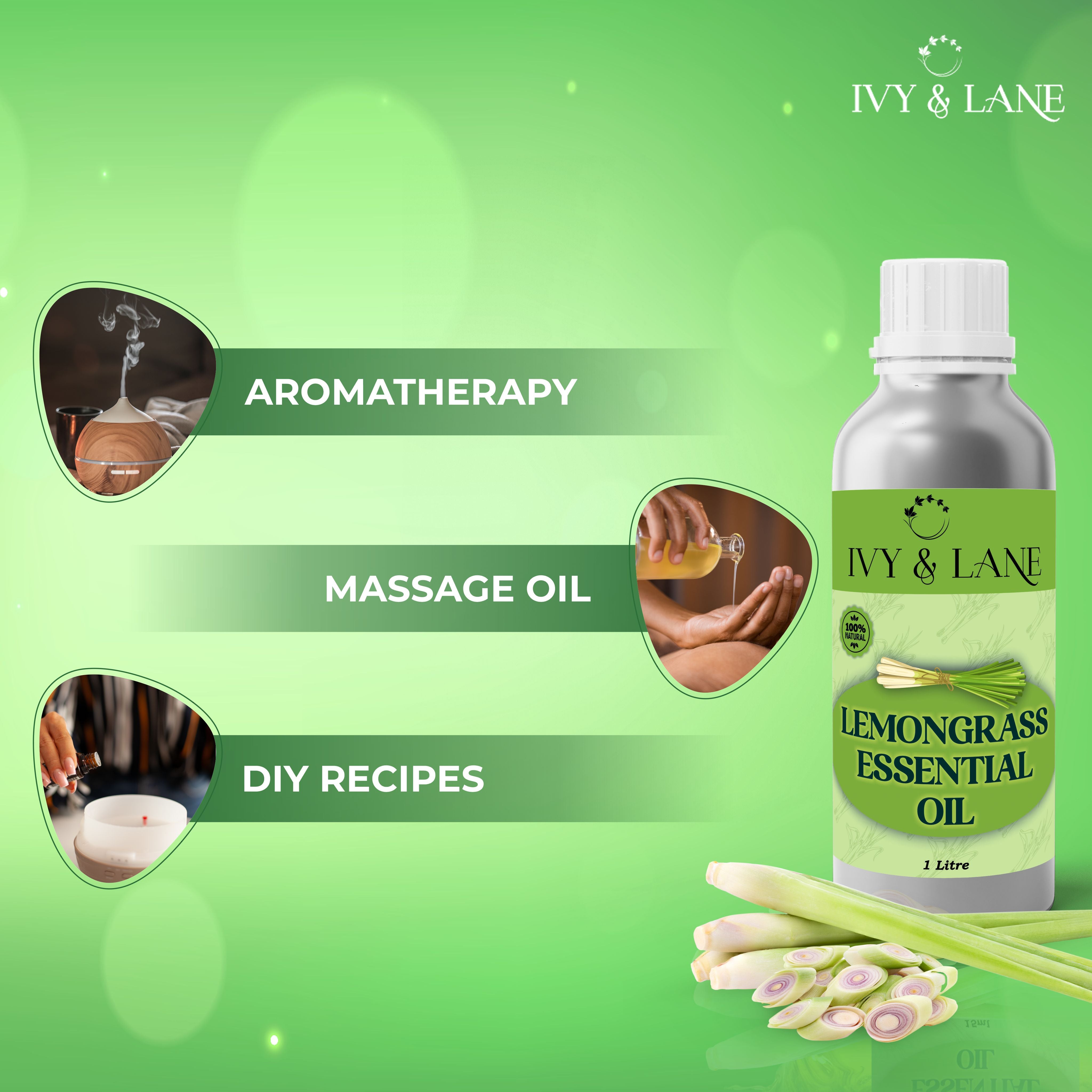 Ivy & Lane Lemon Grass Essential Oil