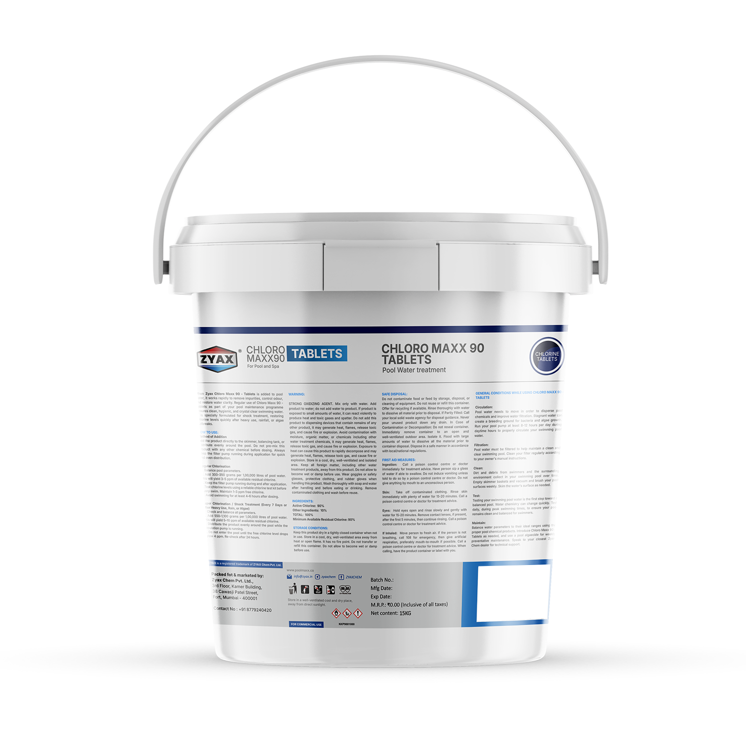 Chloro Maxx TCCA 90 Chlorine Tablets