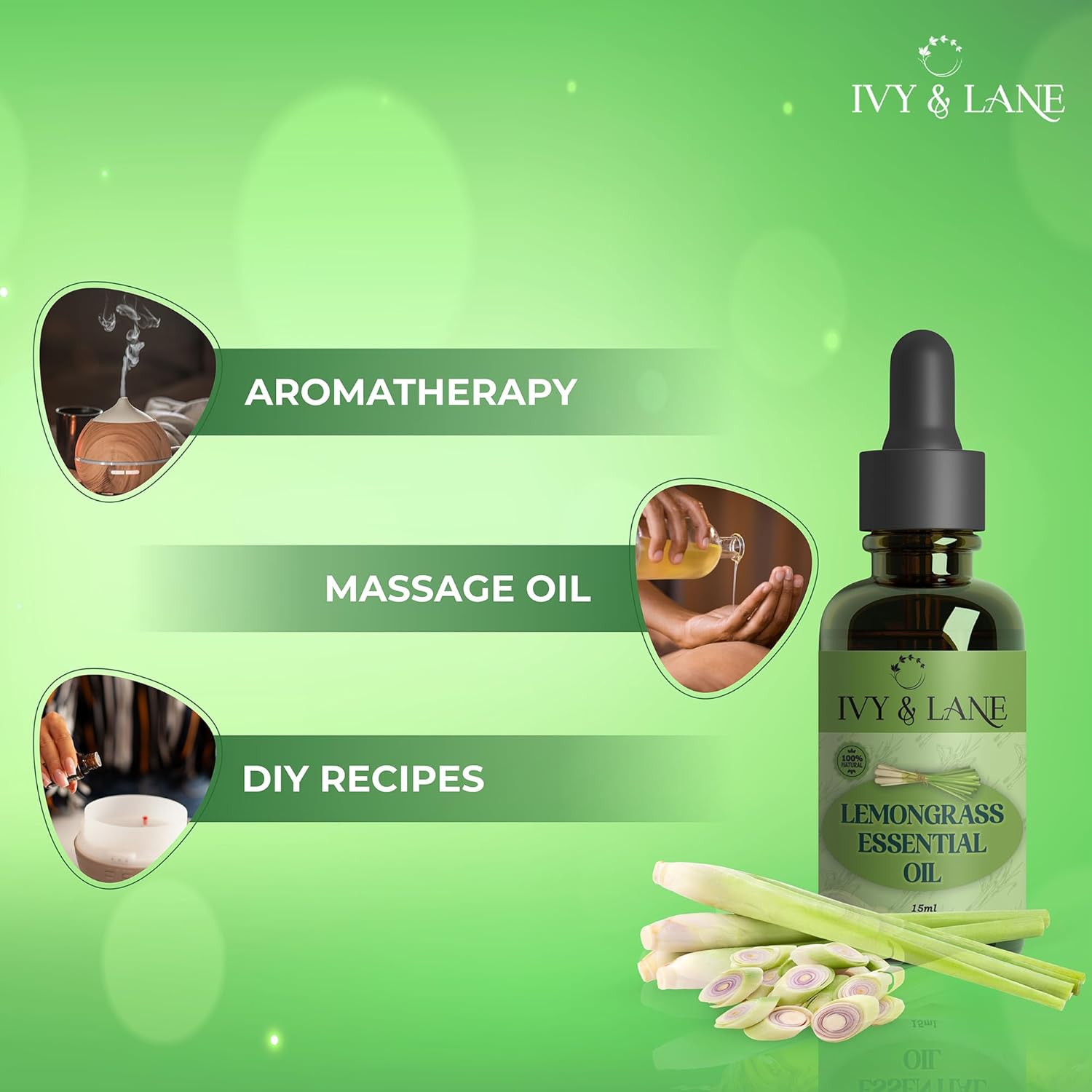 Ivy & Lane Lemon Grass Essential Oil