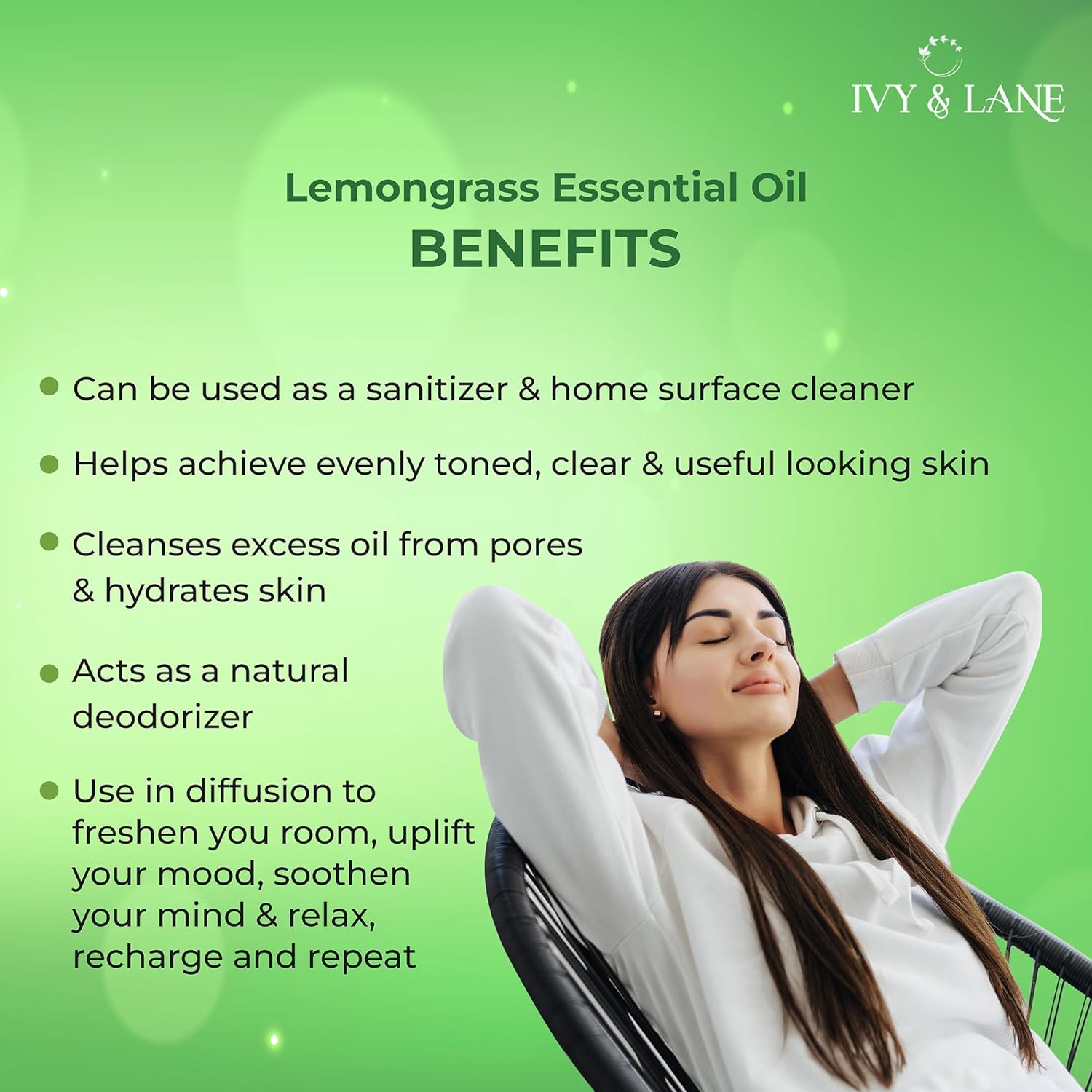 Ivy & Lane Lemon Grass Essential Oil