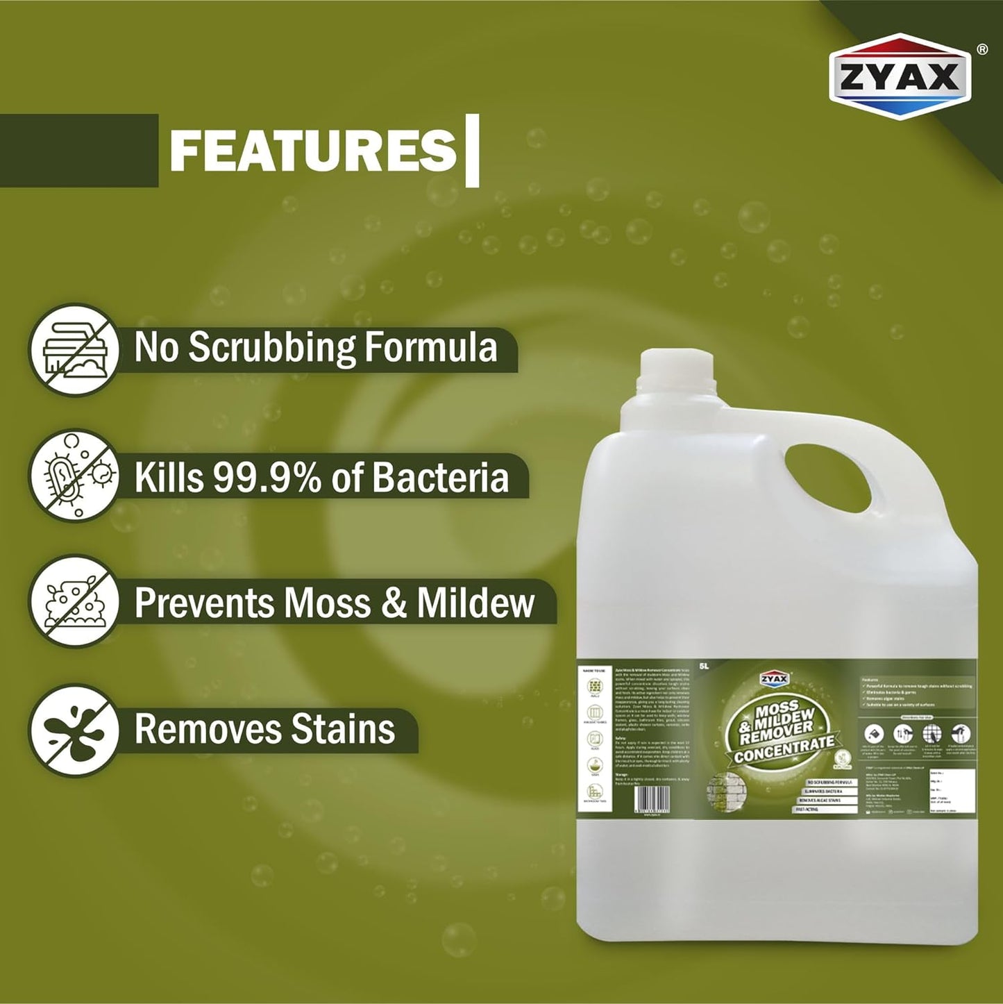 Zyax Moss & Mildew Remover Concentrate