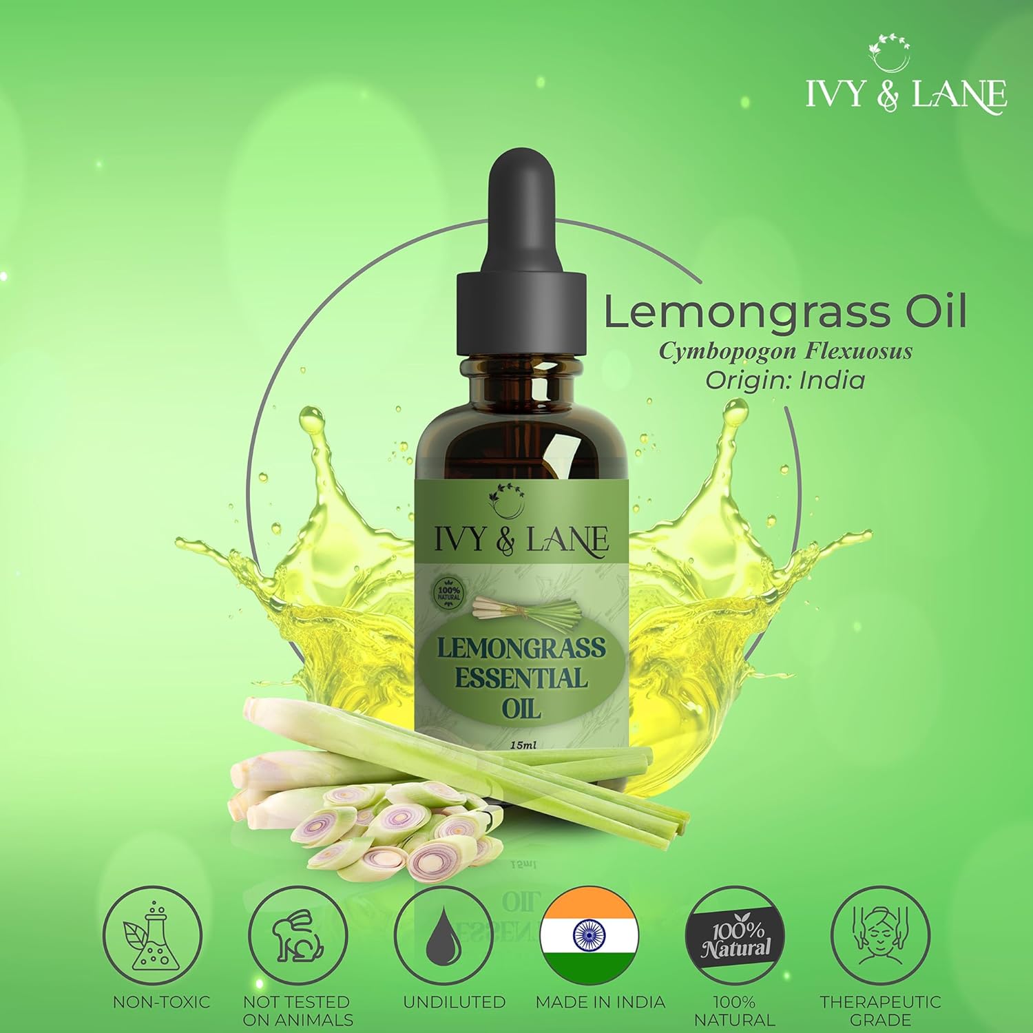 Ivy & Lane Lemon Grass Essential Oil