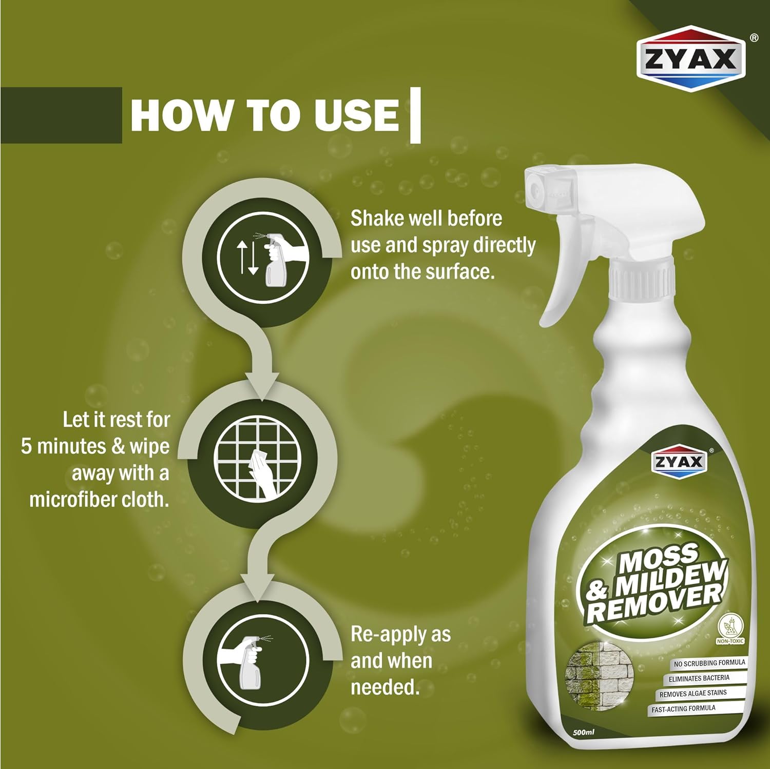 Zyax Moss & Mildew Remover Spray