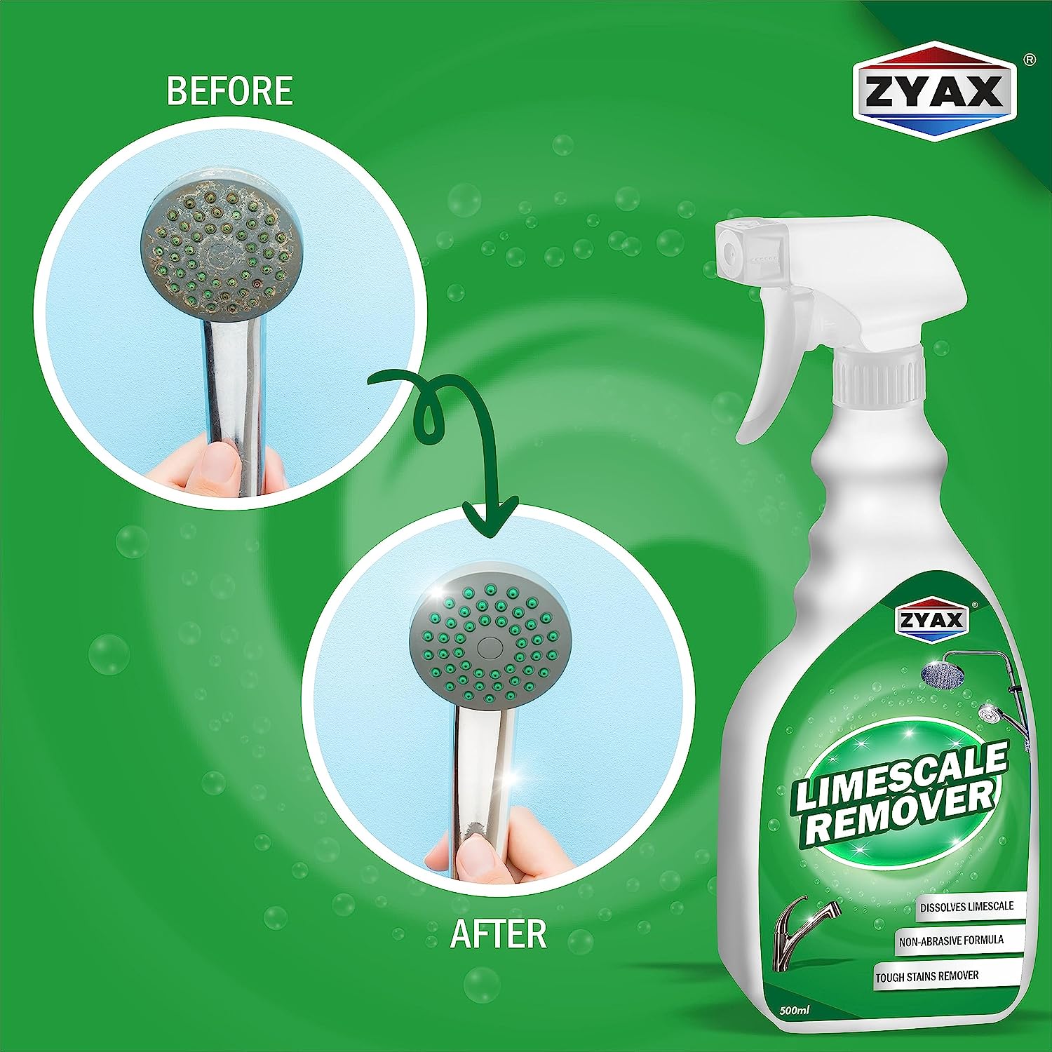 Zyax Limescale Remover - Household Stain Remover Spray - Zyax.in