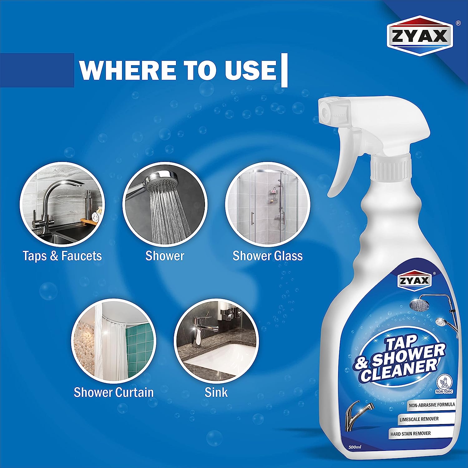 Zyax Tap & Shower Cleaner - Zyax.in