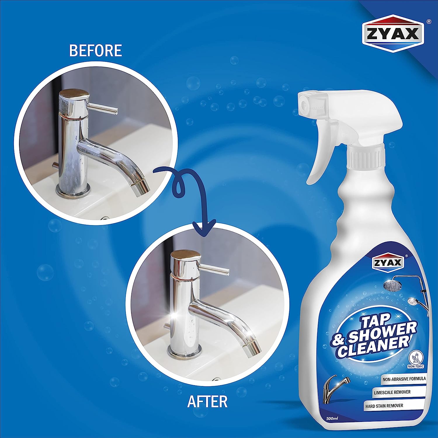 Zyax Tap & Shower Cleaner - Zyax.in