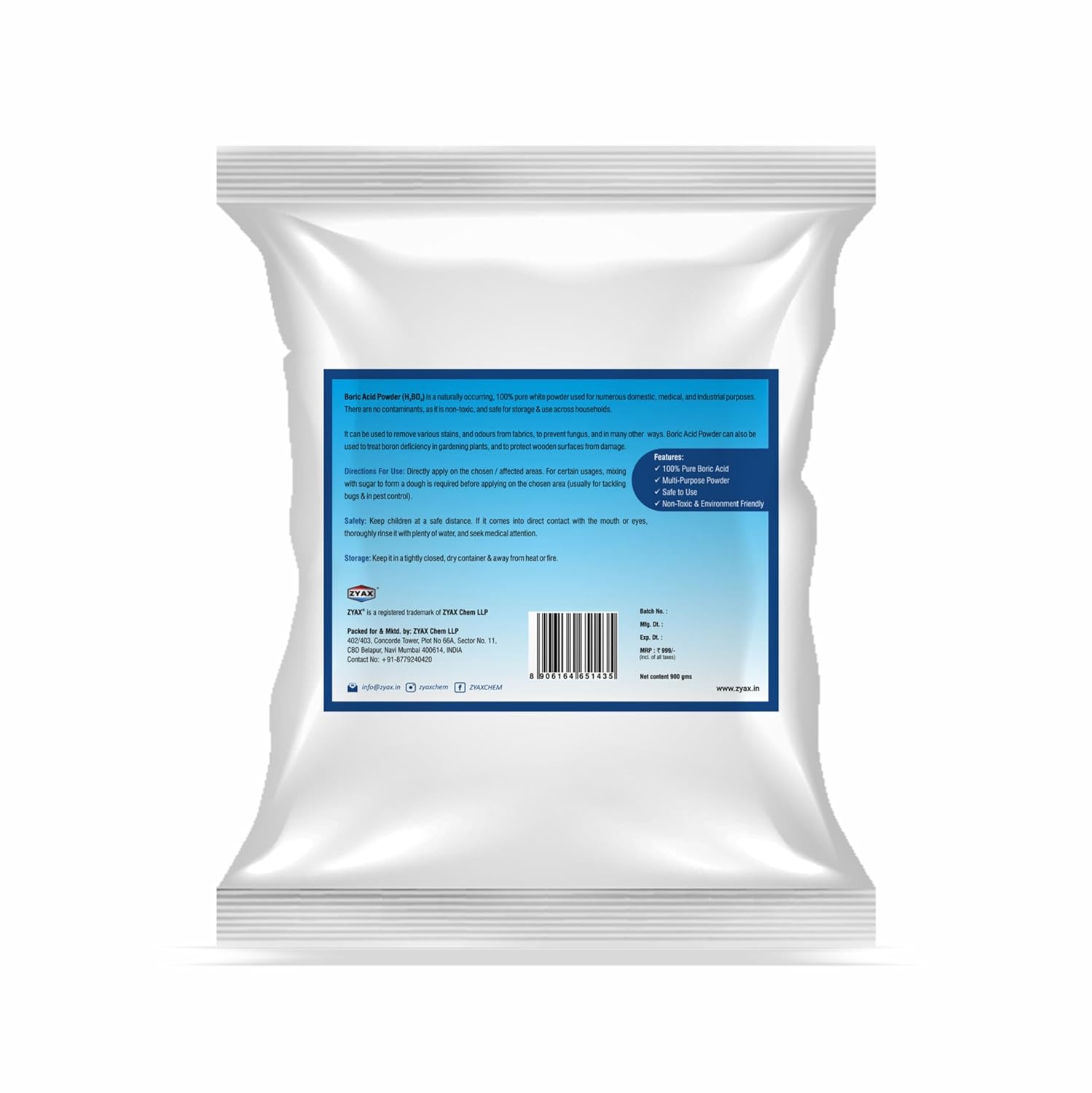 ZYAX Boric Acid Powder