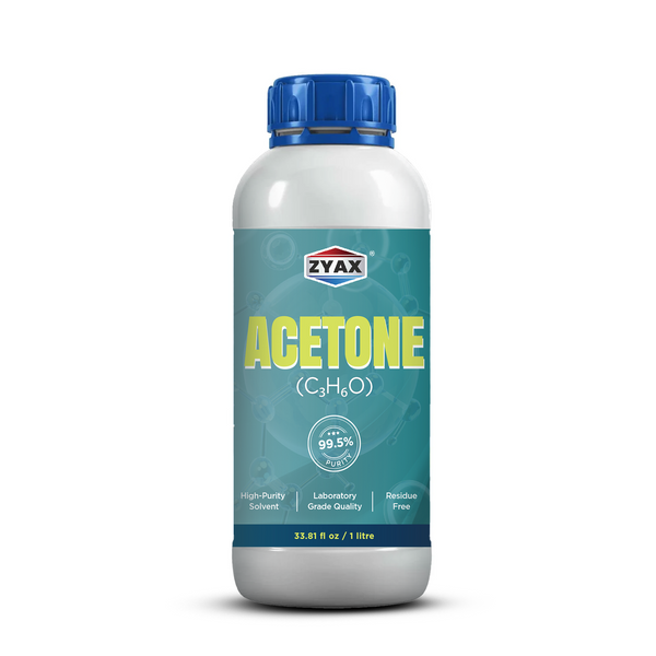 Buy Zyax Acetone 99.5% Pure Solvent – Multi-Purpose Use