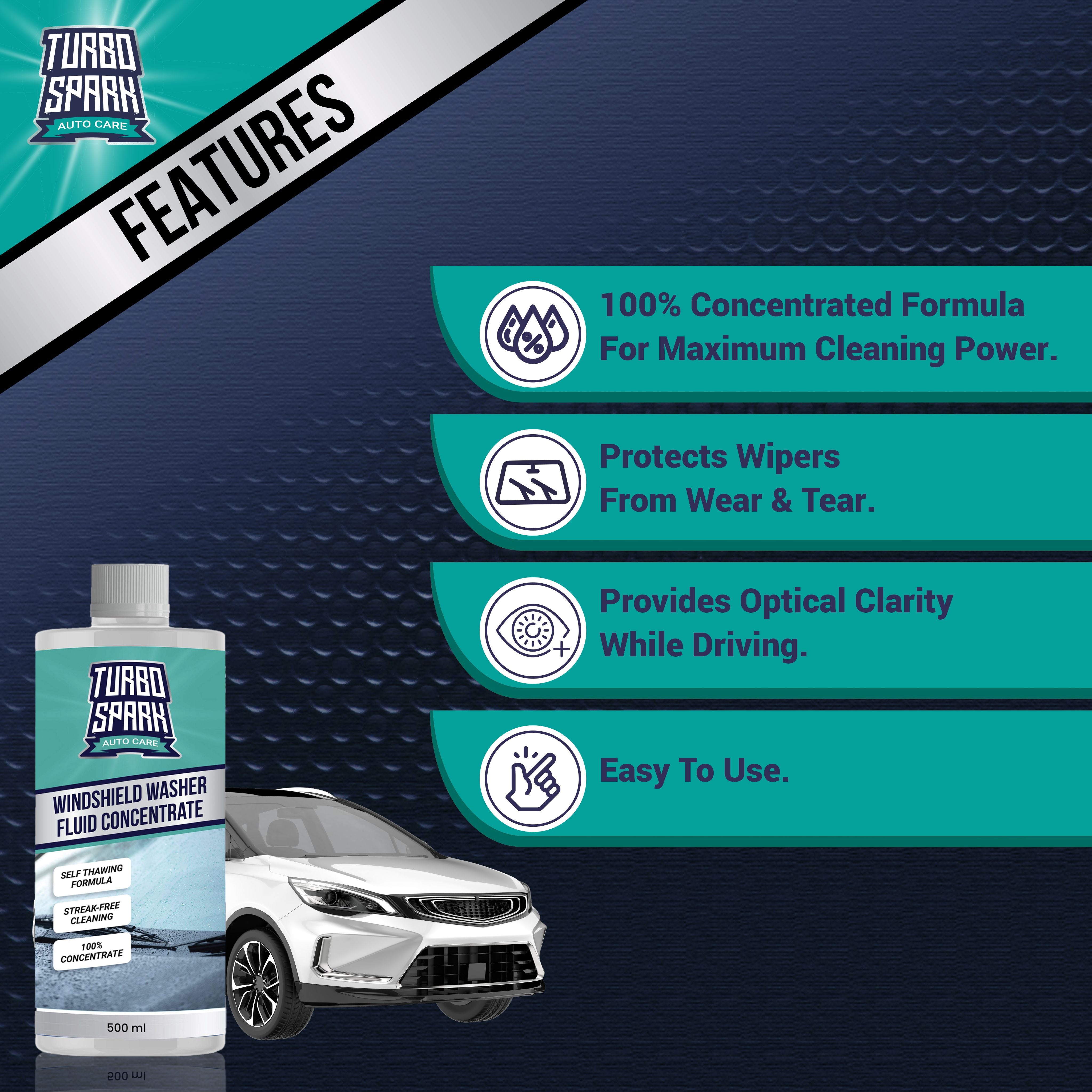 Turbo Spark Windshield Washer Fluid Concentrate