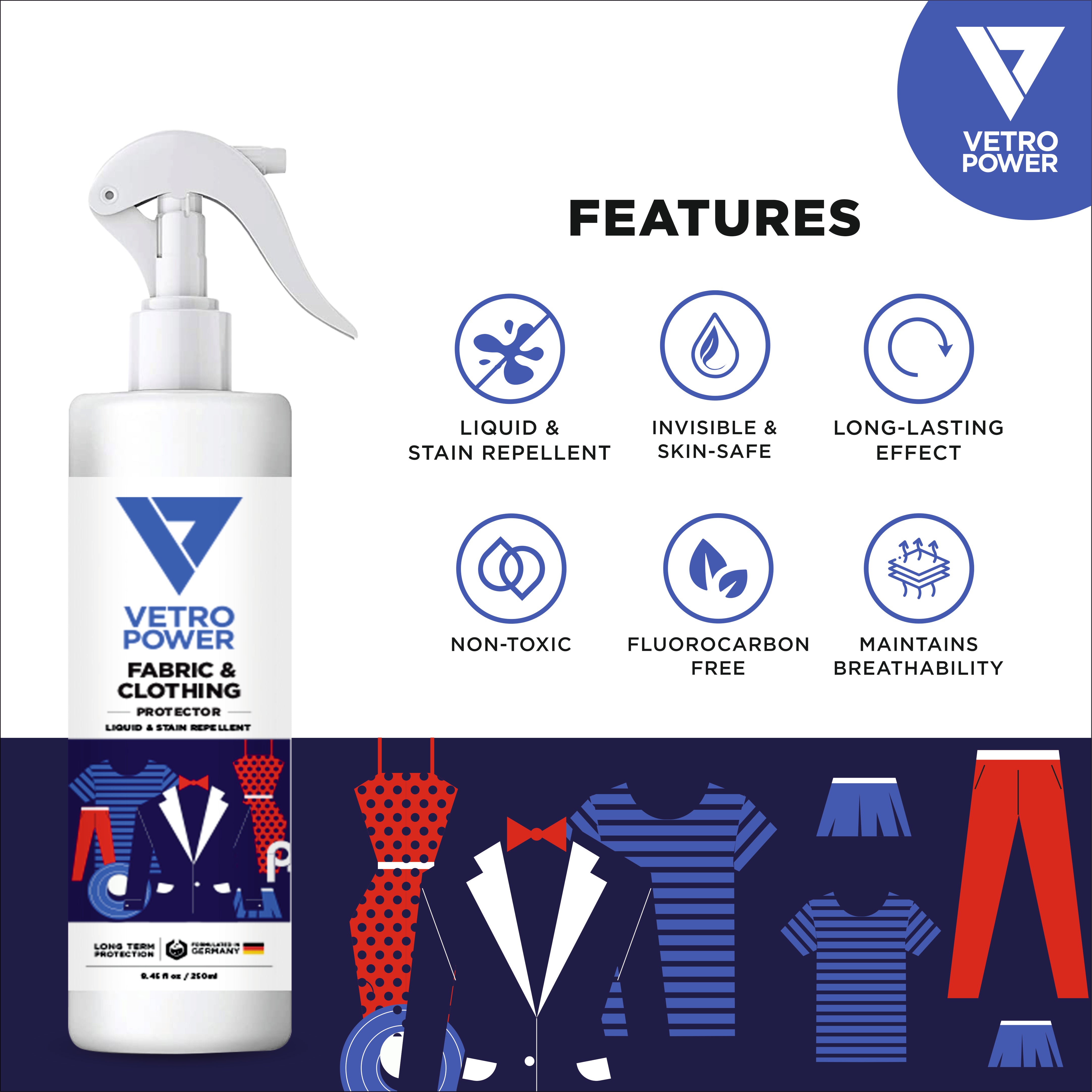 Vetro Power Fabric & Clothing Protector