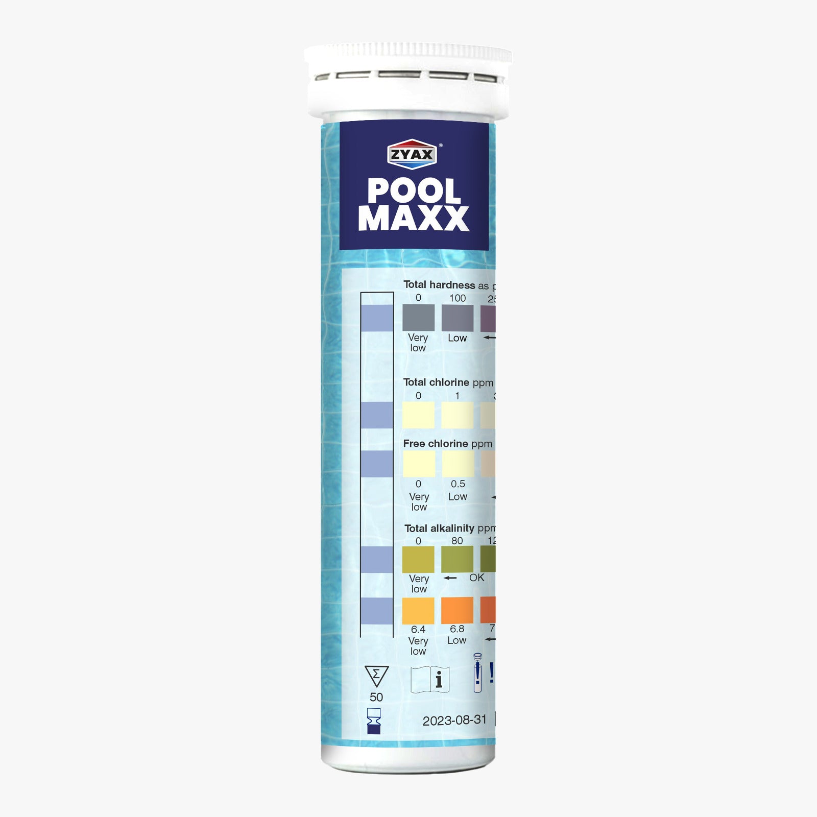 Pool Maxx Swimming Pool 5 in 1 Test Strips (100/box)