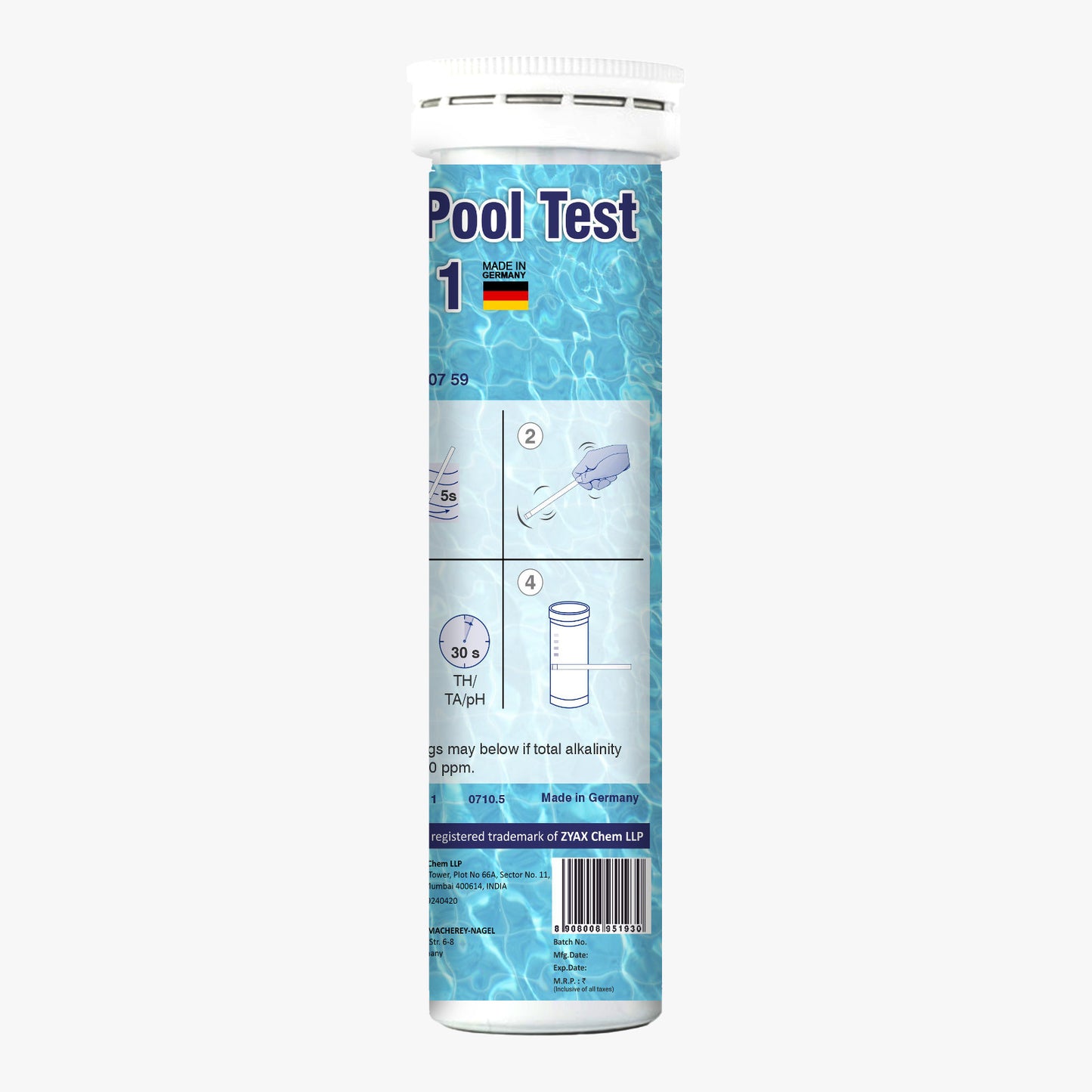 Pool Maxx Swimming Pool 5 in 1 Test Strips (100/box)